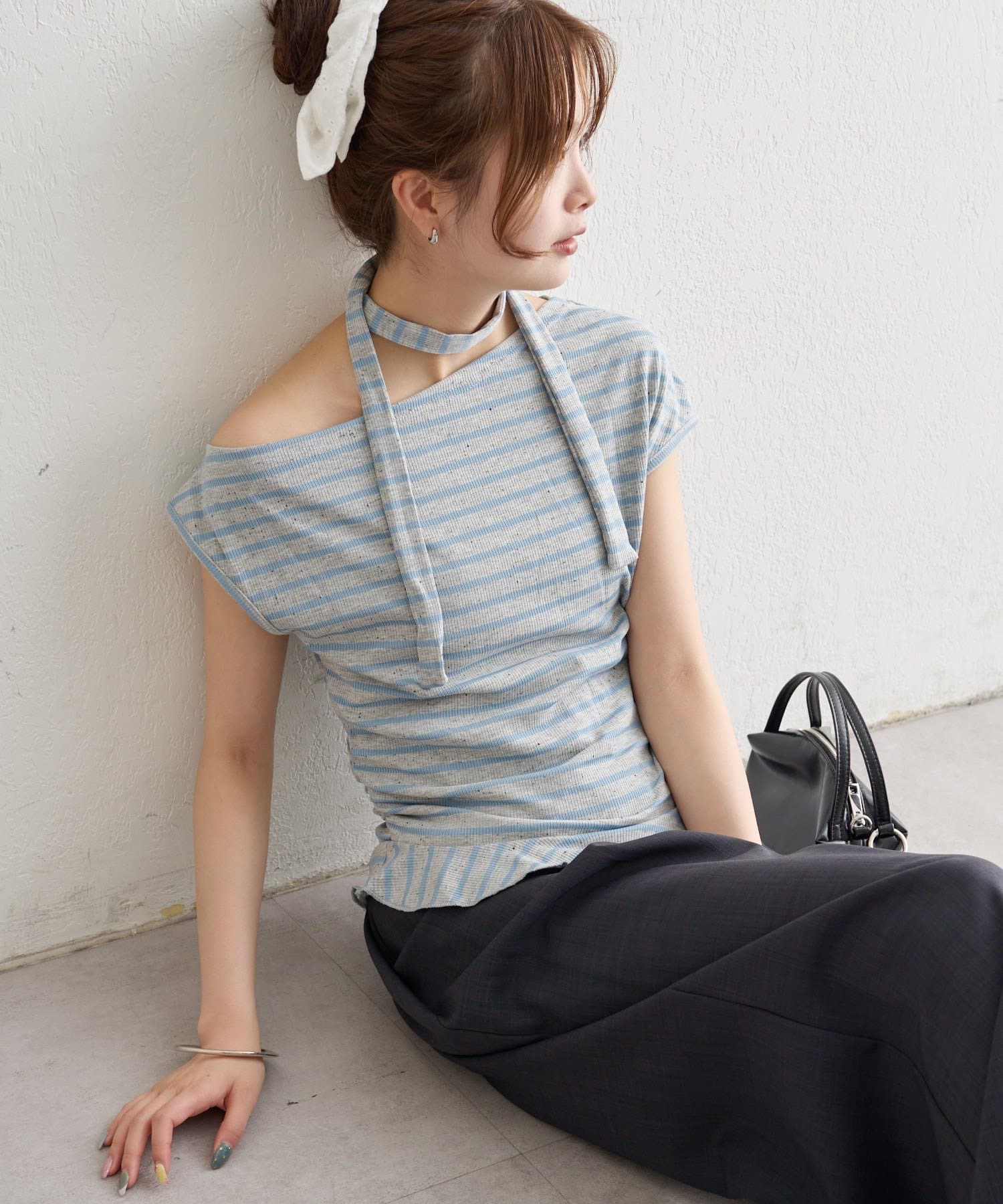 mystic(ミスティック) 《WEB限定》裾フリルワンショルカットソー