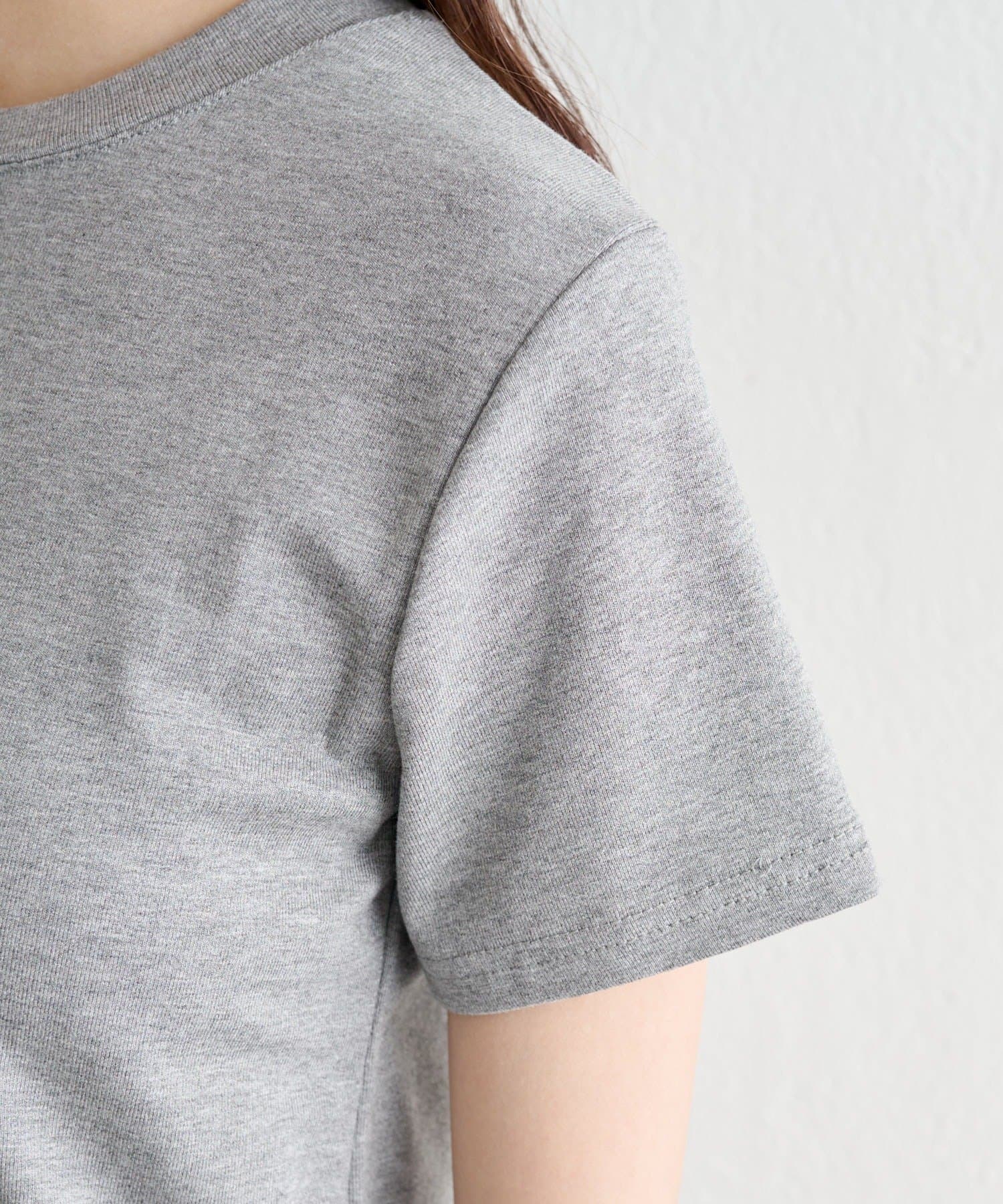 mystic(ミスティック) 《WEB限定》裾レースドッキングTシャツ