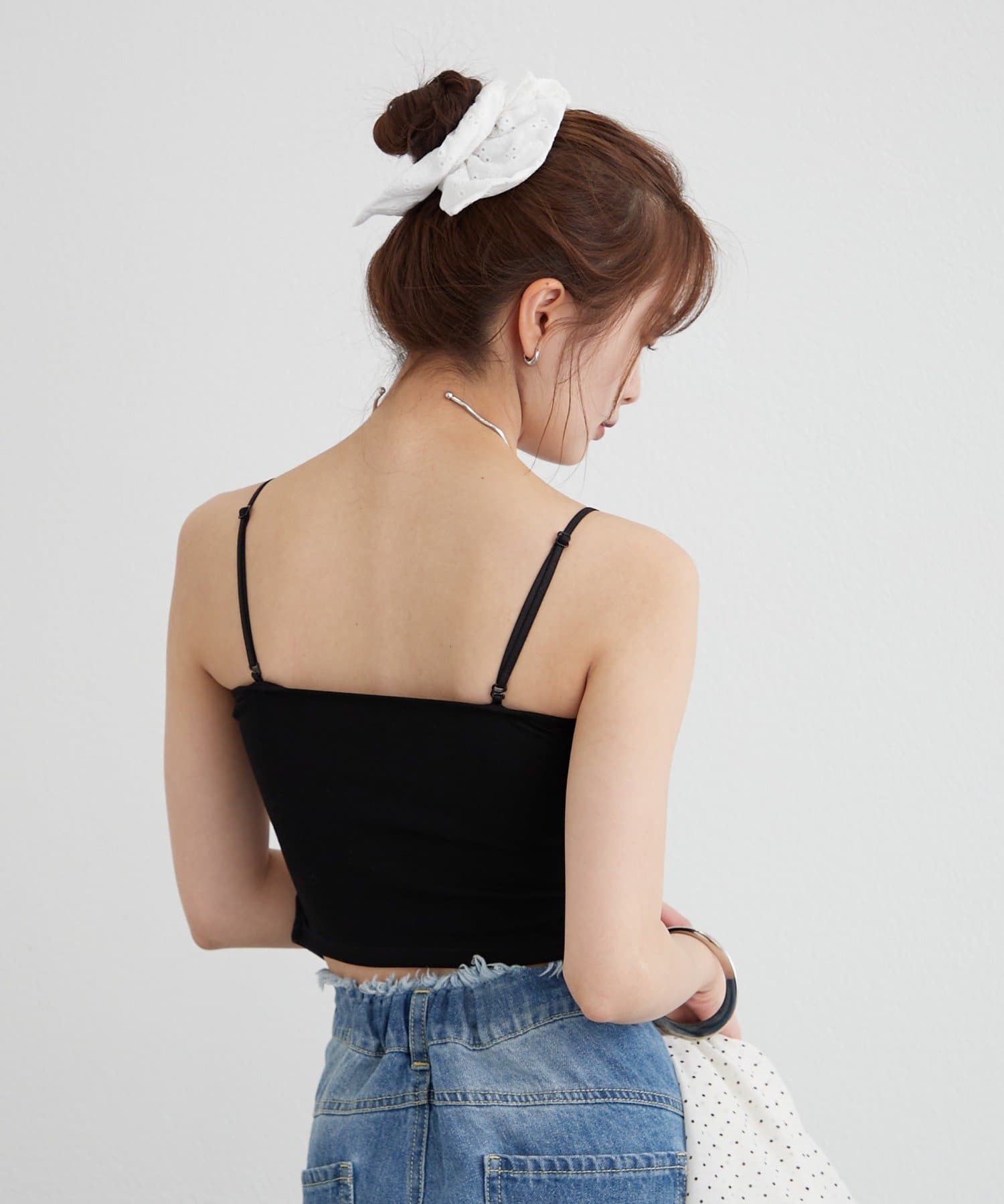 mystic(ミスティック) パット付きボタンスリットキャミソール