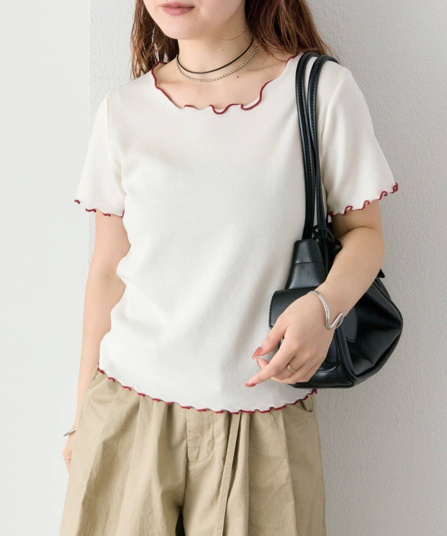 mystic(ミスティック) 配色メロウニットT