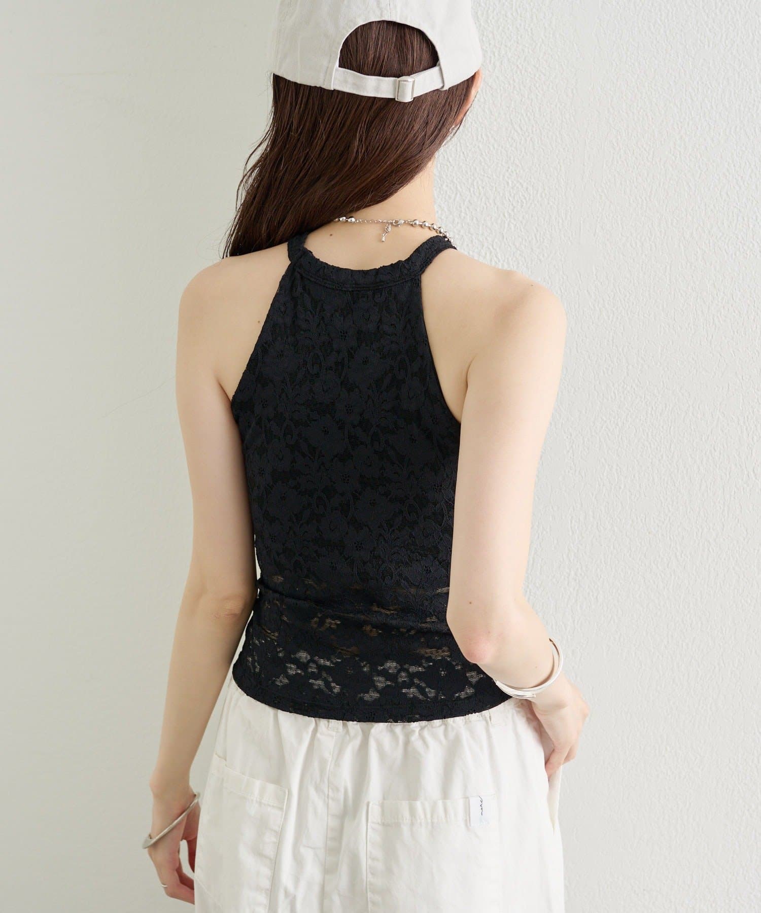 mystic(ミスティック) 《WEB限定》パット付きレースアメスリキャミソール