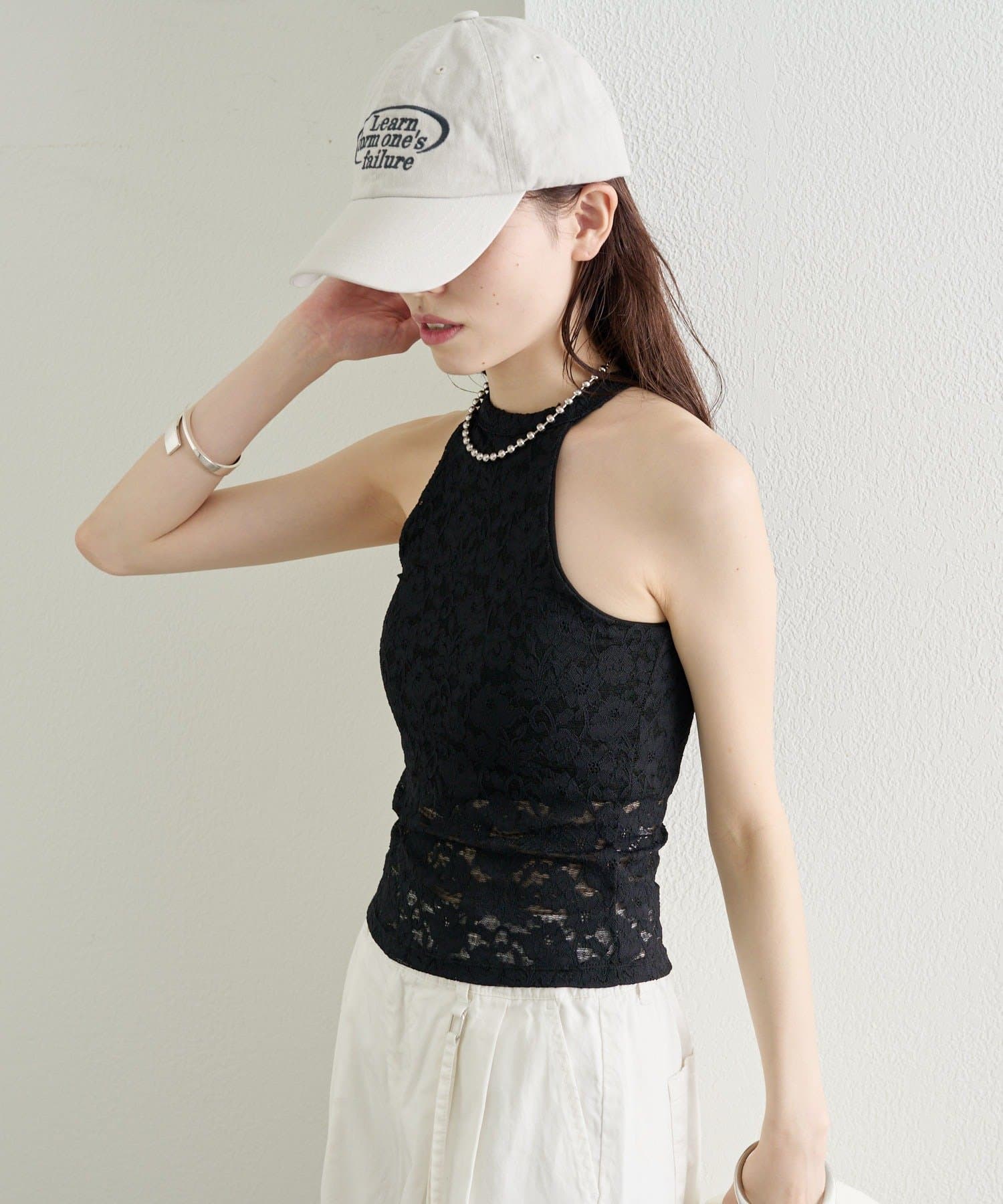 mystic(ミスティック) 《WEB限定》パット付きレースアメスリキャミソール