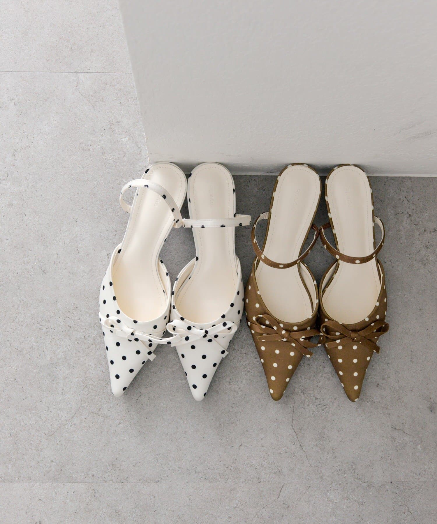 mystic(ミスティック) リボンドットミュール