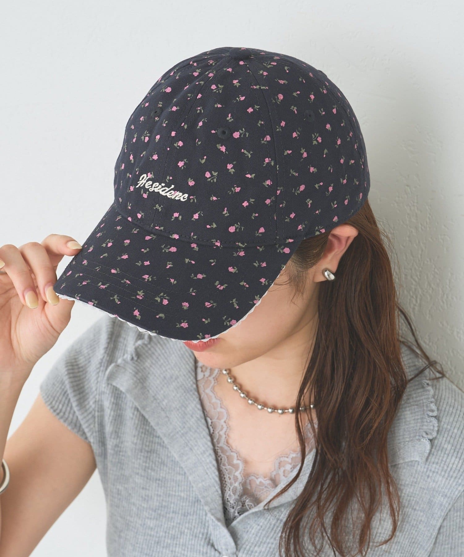 mystic(ミスティック) フラワーレースキャップ