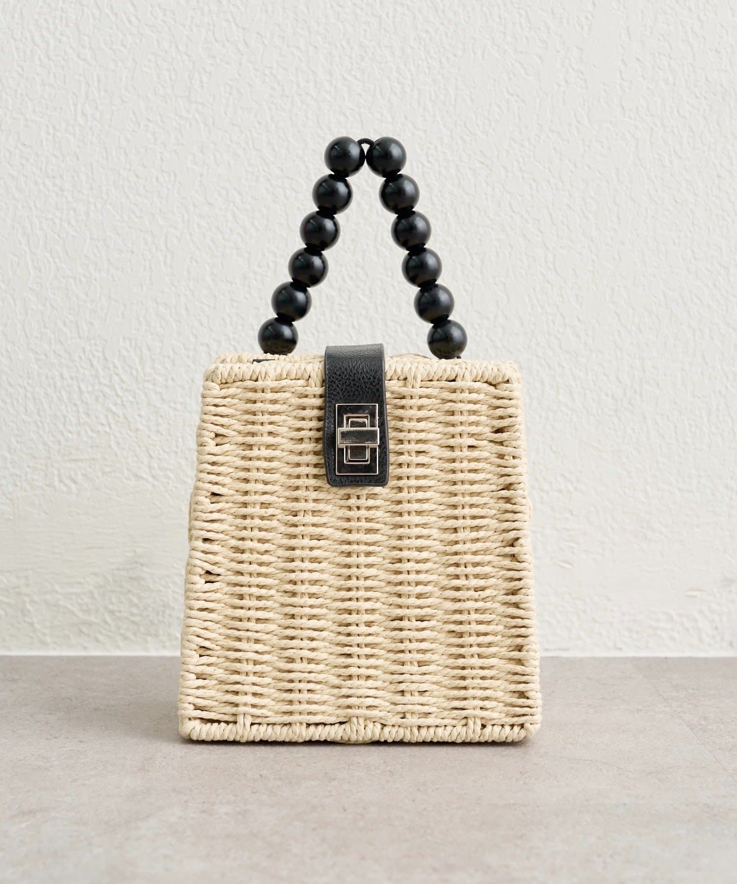 mystic(ミスティック) ビーズハンドルかごBAG