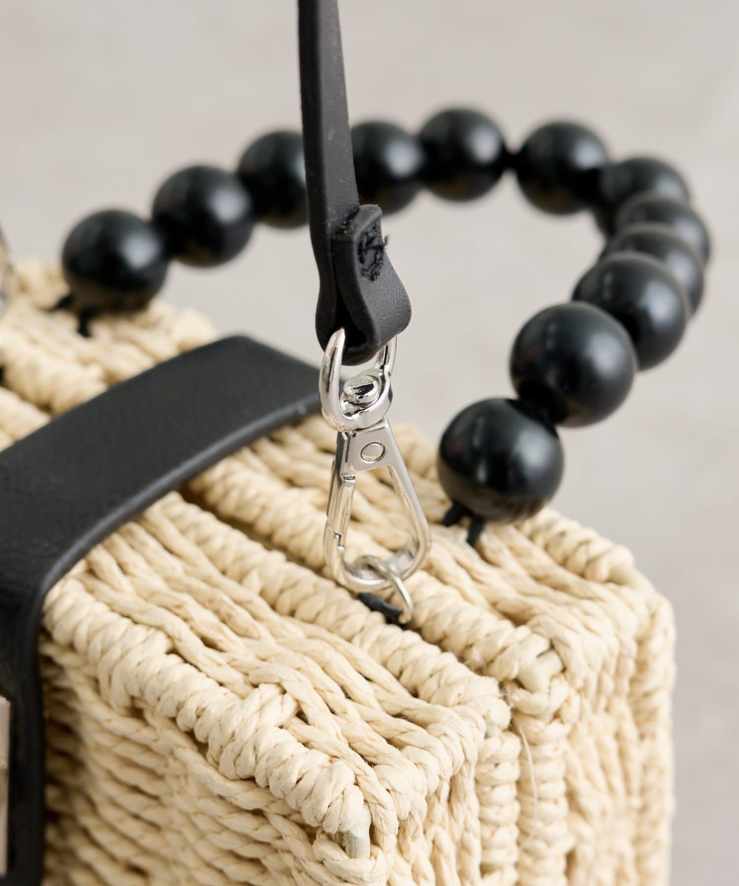 mystic(ミスティック) ビーズハンドルかごBAG