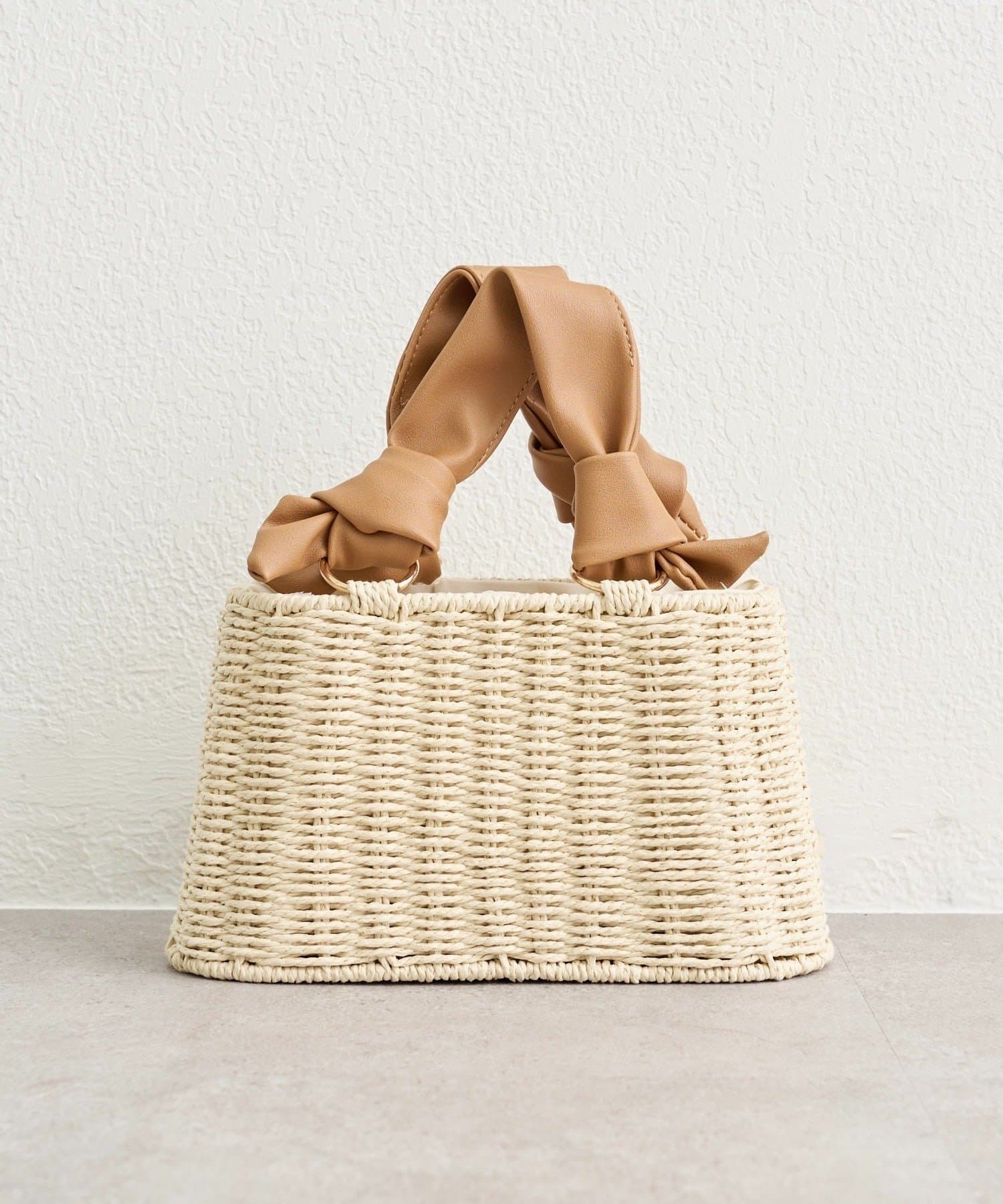 mystic(ミスティック) 結び目ハンドルかごBAG