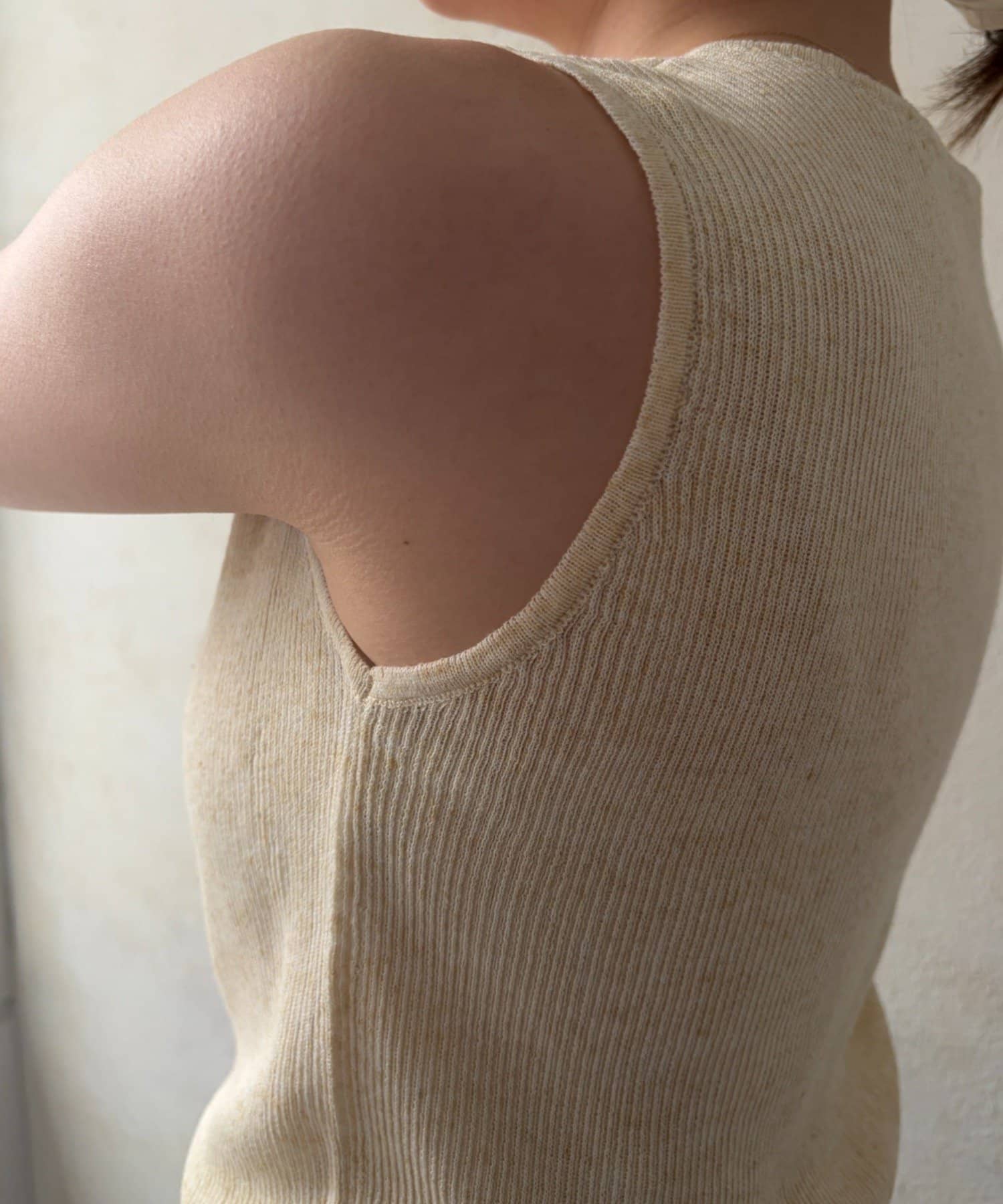 gemeil(ジェムイル) ラメビスチェ×ノースリーブカーディガン(LA-342)