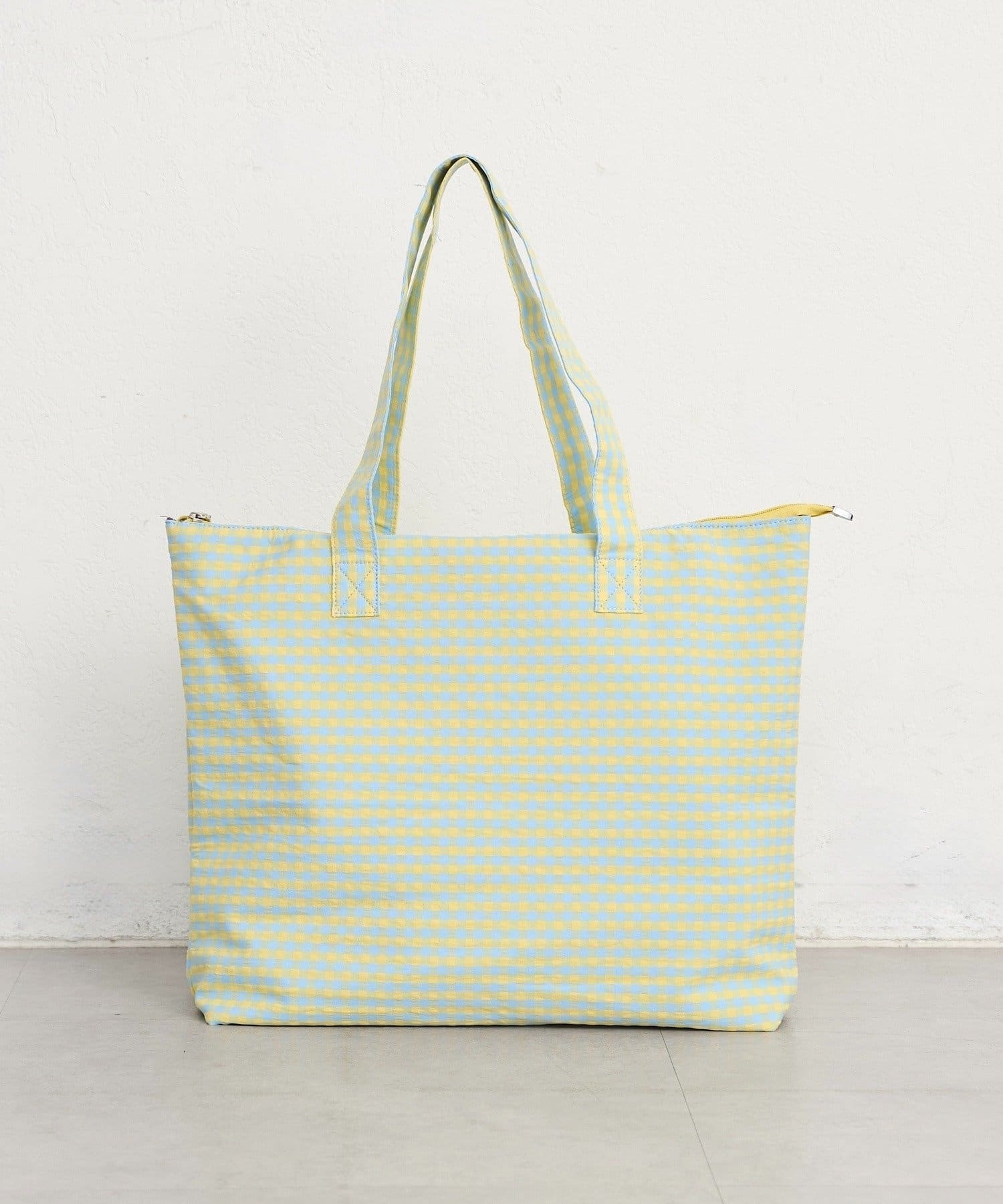 mystic(ミスティック) ポーチ付きギンガムトートBAG