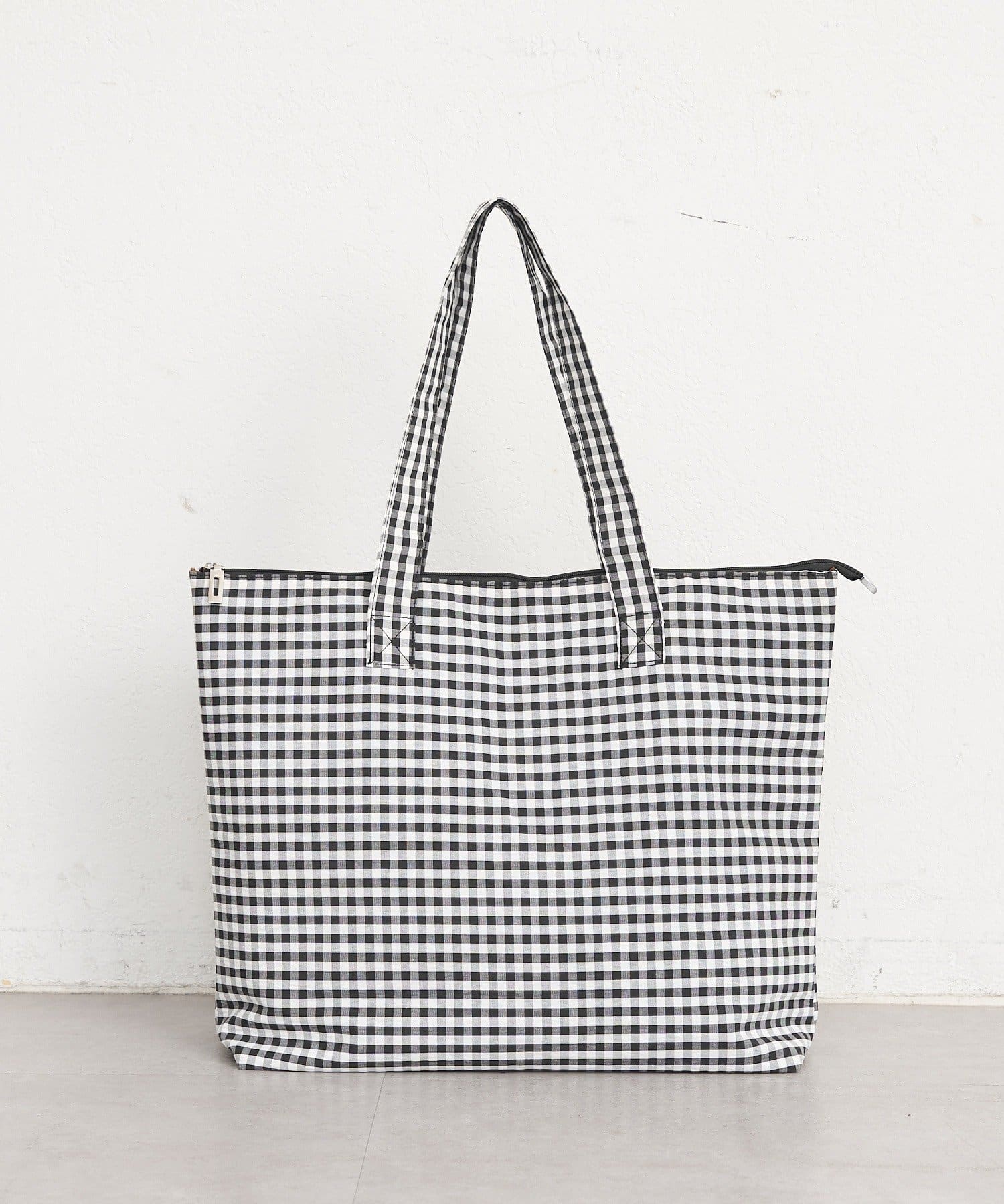 mystic(ミスティック) ポーチ付きギンガムトートBAG