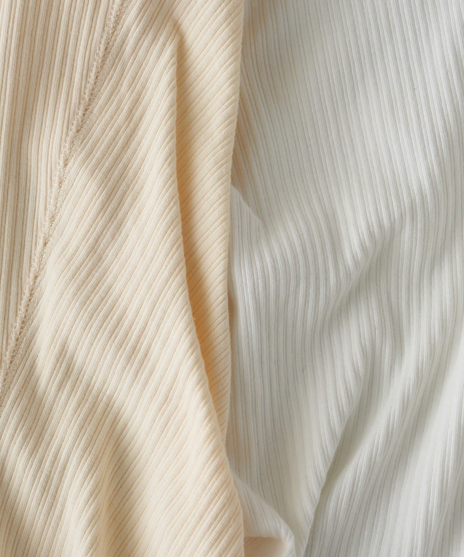 RAY CASSIN(レイカズン) デザイン切り替えフードヘンリーネック半袖Tシャツ