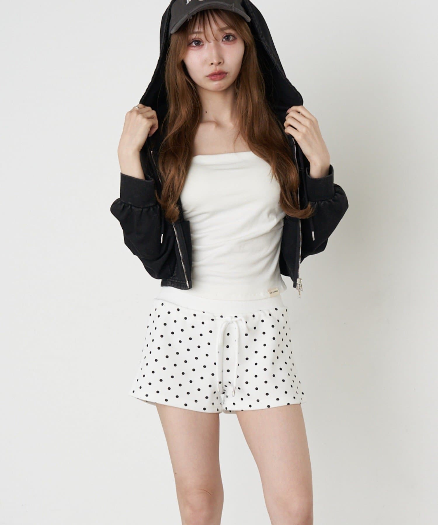 RAY CASSIN(レイカズン) ドットスウェットショートパンツ