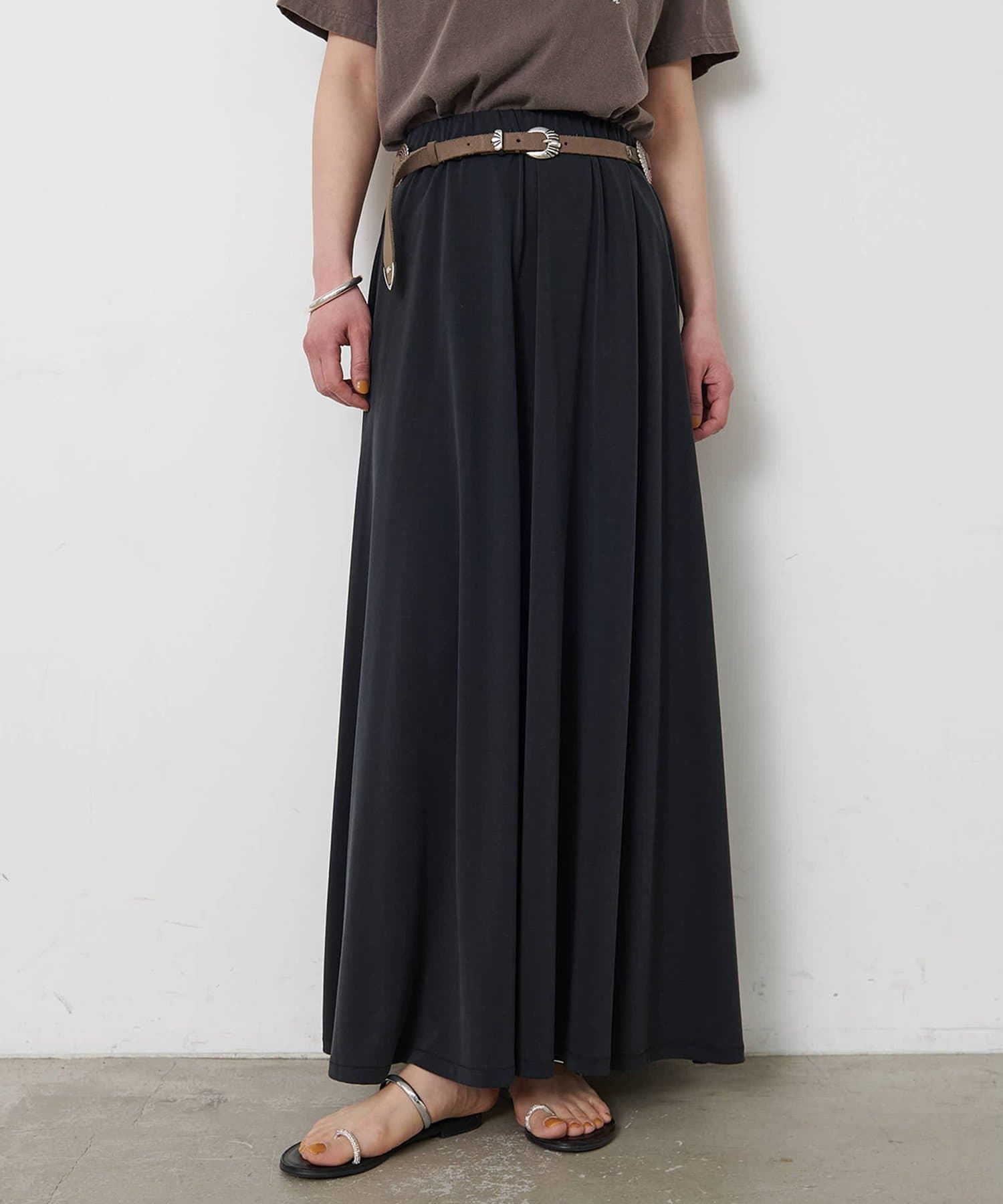 Whim Gazette(ウィム ガゼット) フィブリル天竺ギャザースカート