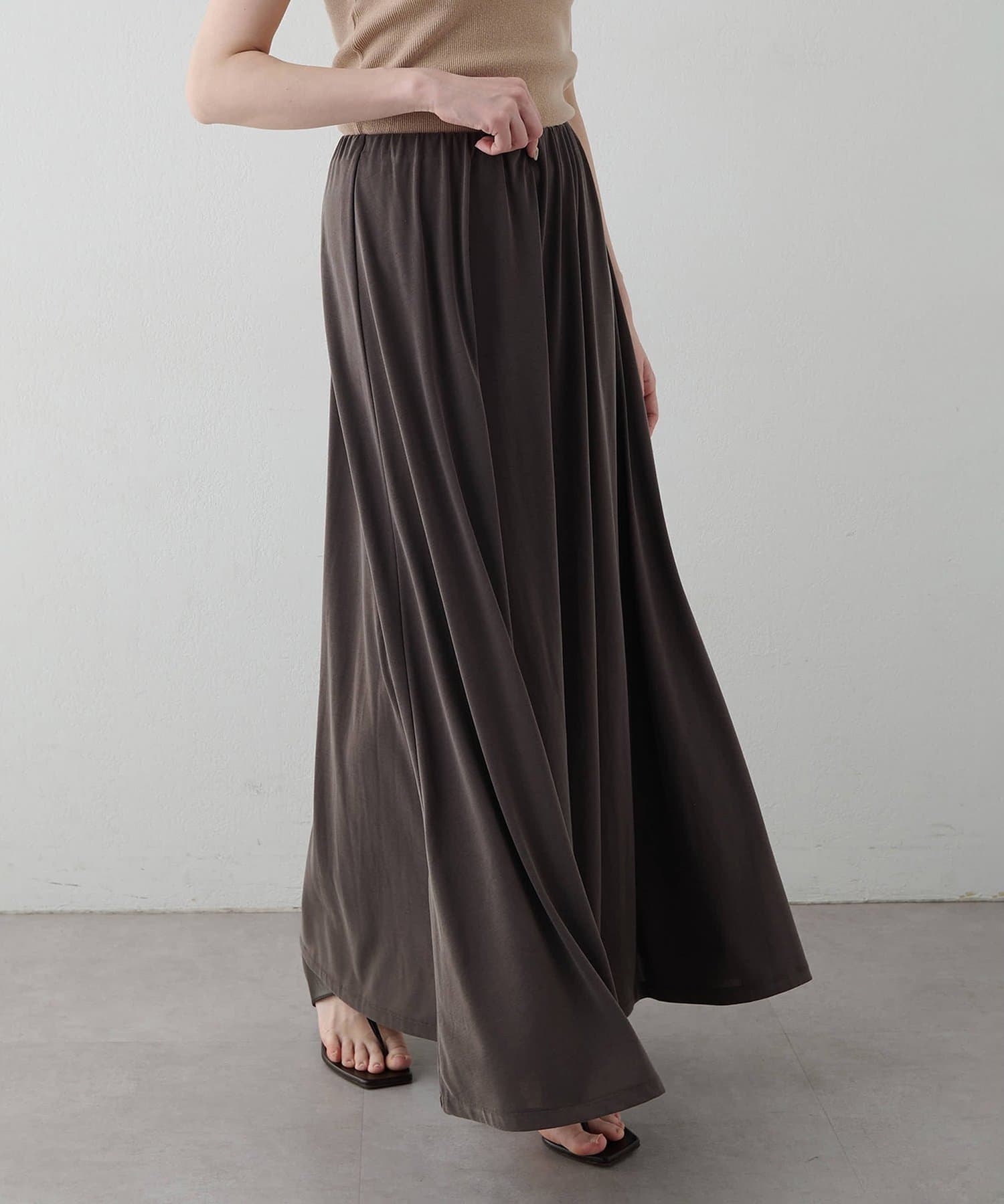 Whim Gazette(ウィム ガゼット) フィブリル天竺ギャザースカート