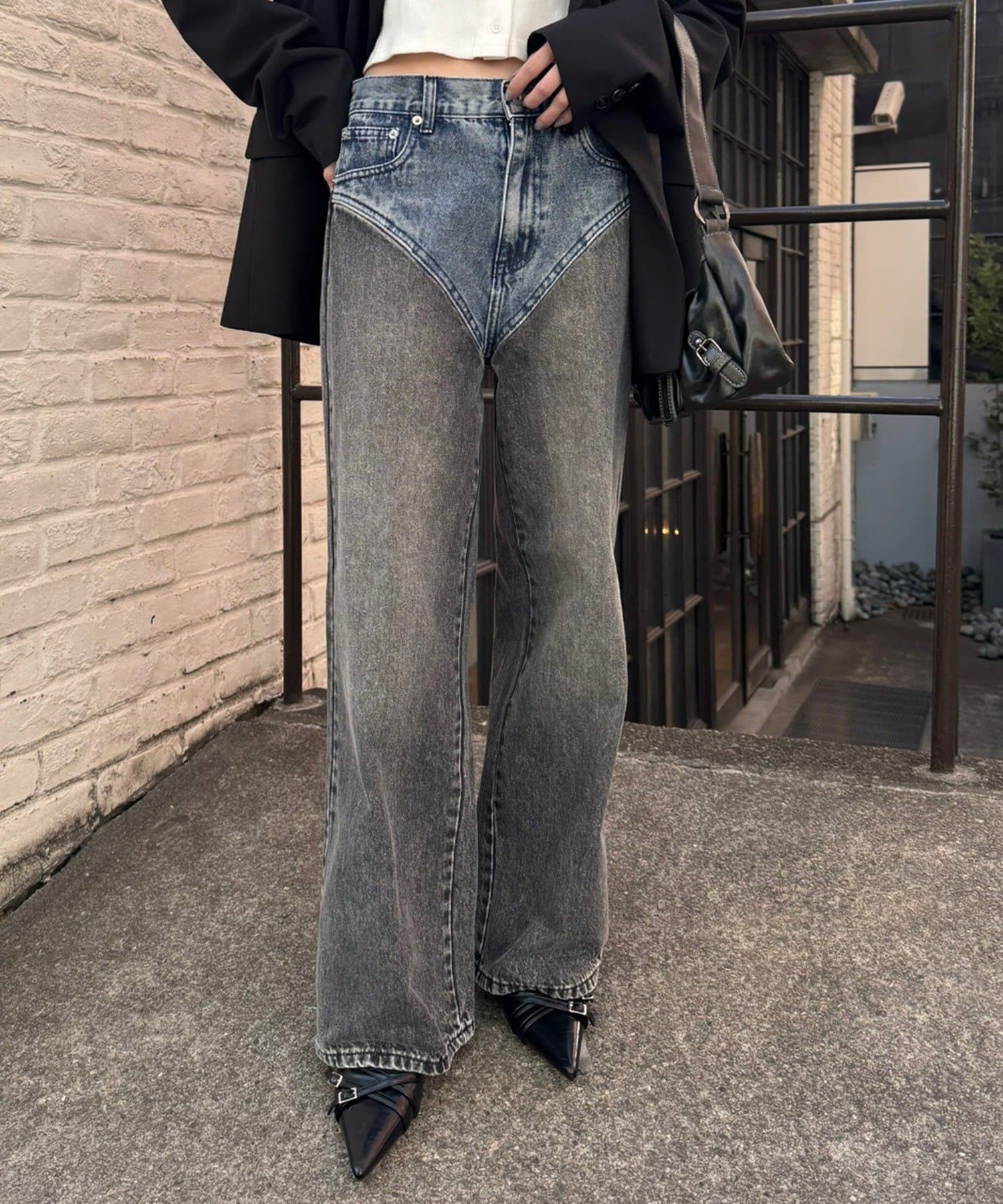 OUTLET(アウトレット) 【mline】ハイレイヤードデニム