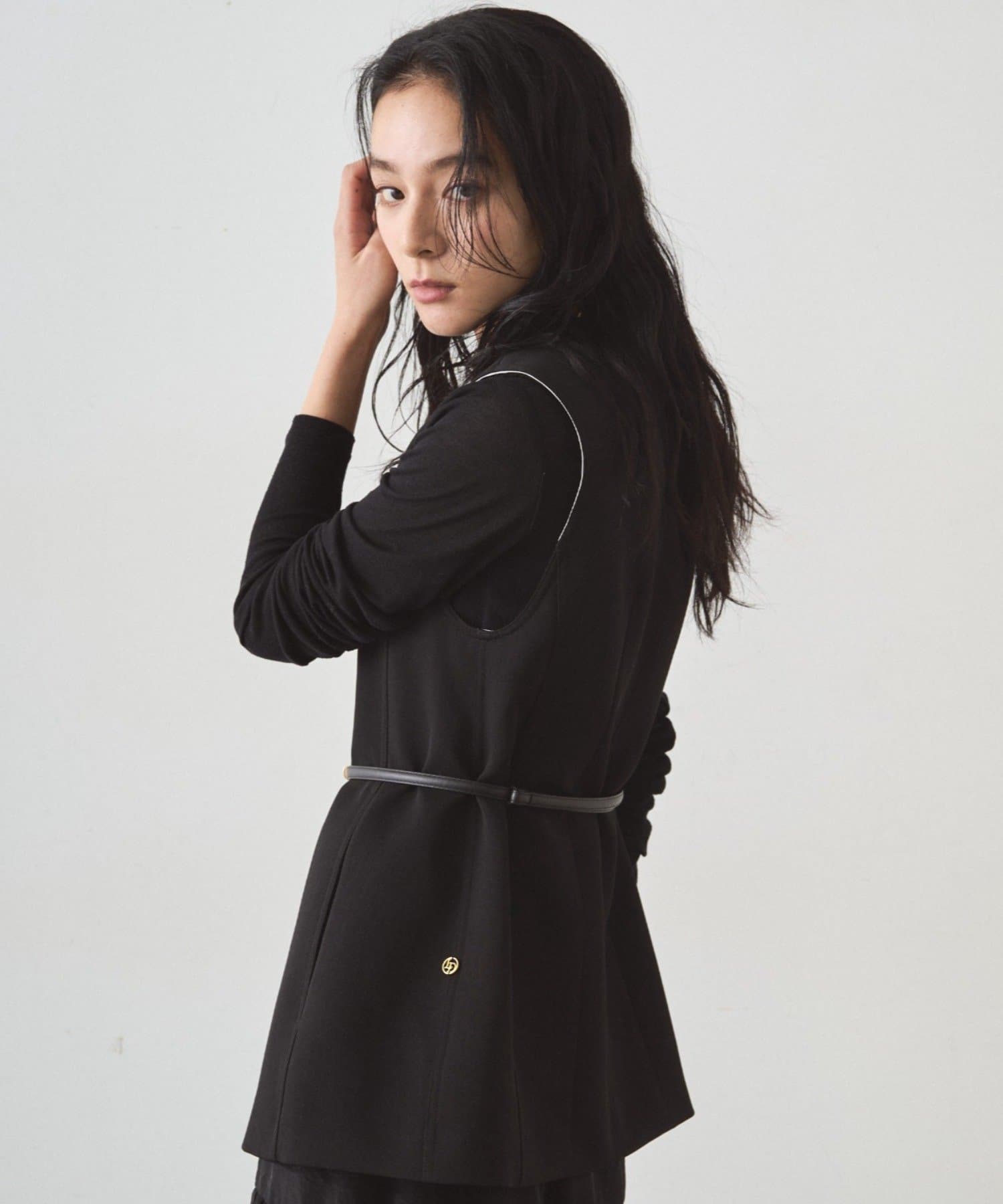 OUTLET(アウトレット) 【Loungedress】ボンディングジレ