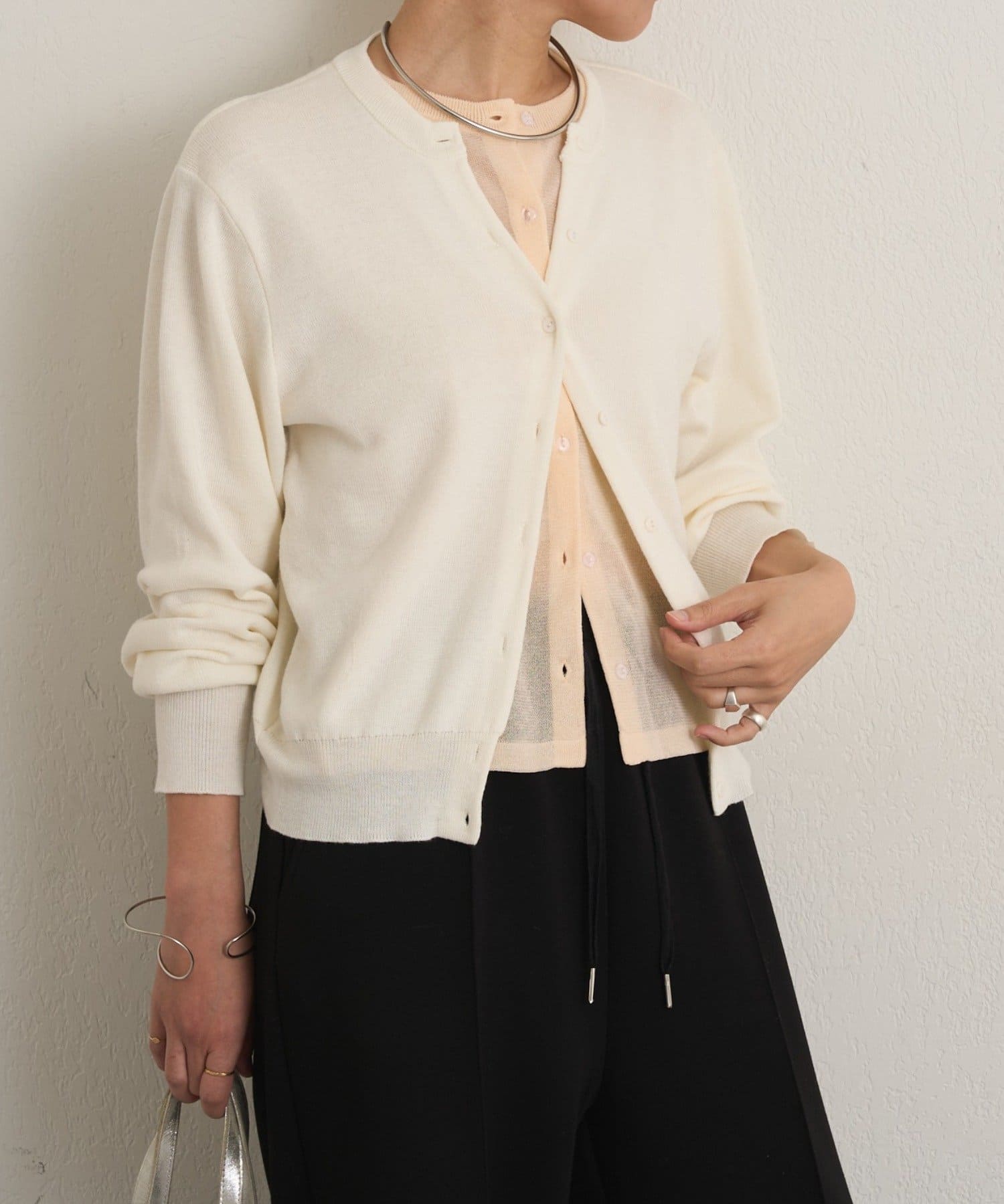 OUTLET(アウトレット) 【Omekashi】レイヤードニットカーディガン