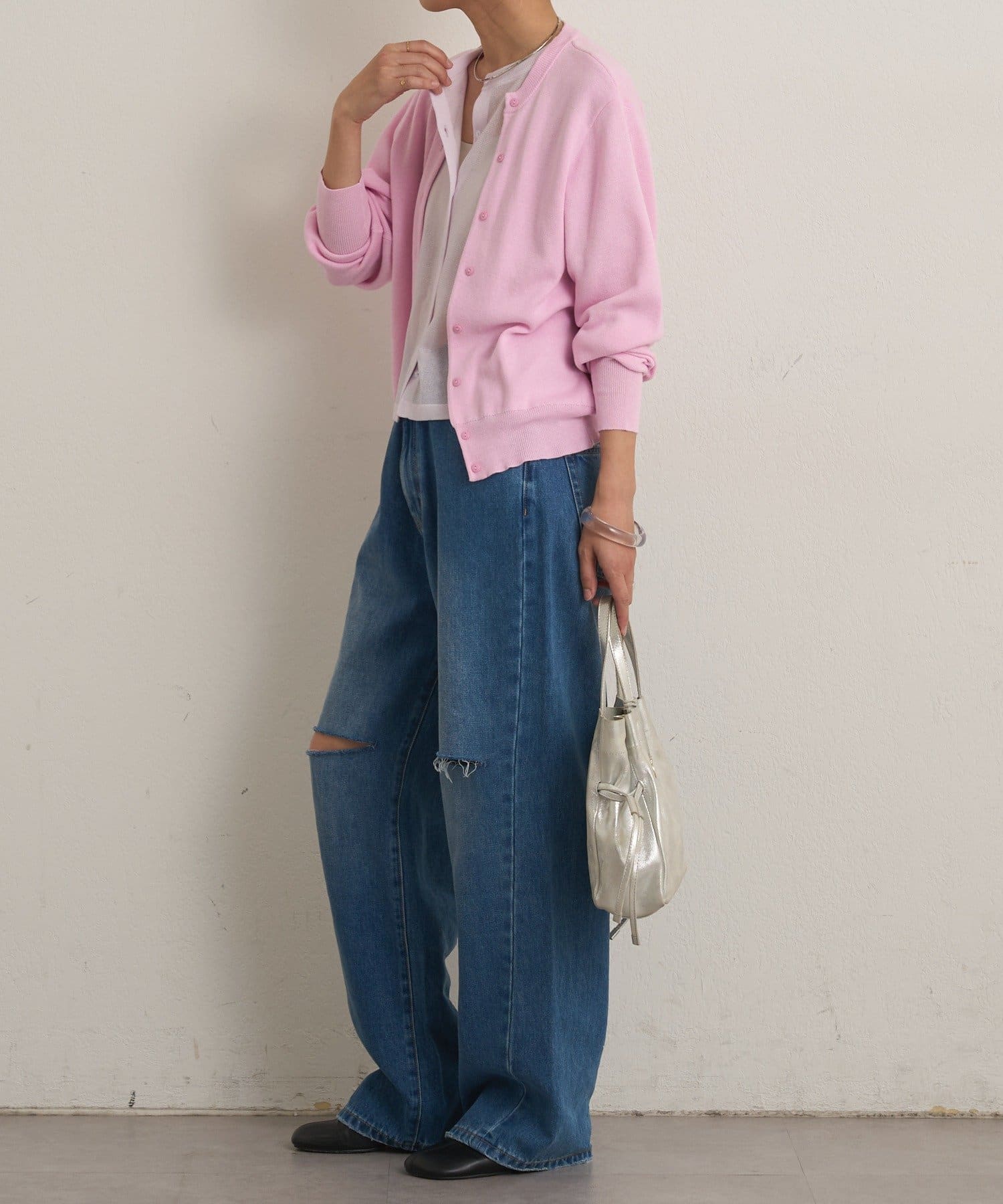 OUTLET(アウトレット) 【Omekashi】レイヤードニットカーディガン