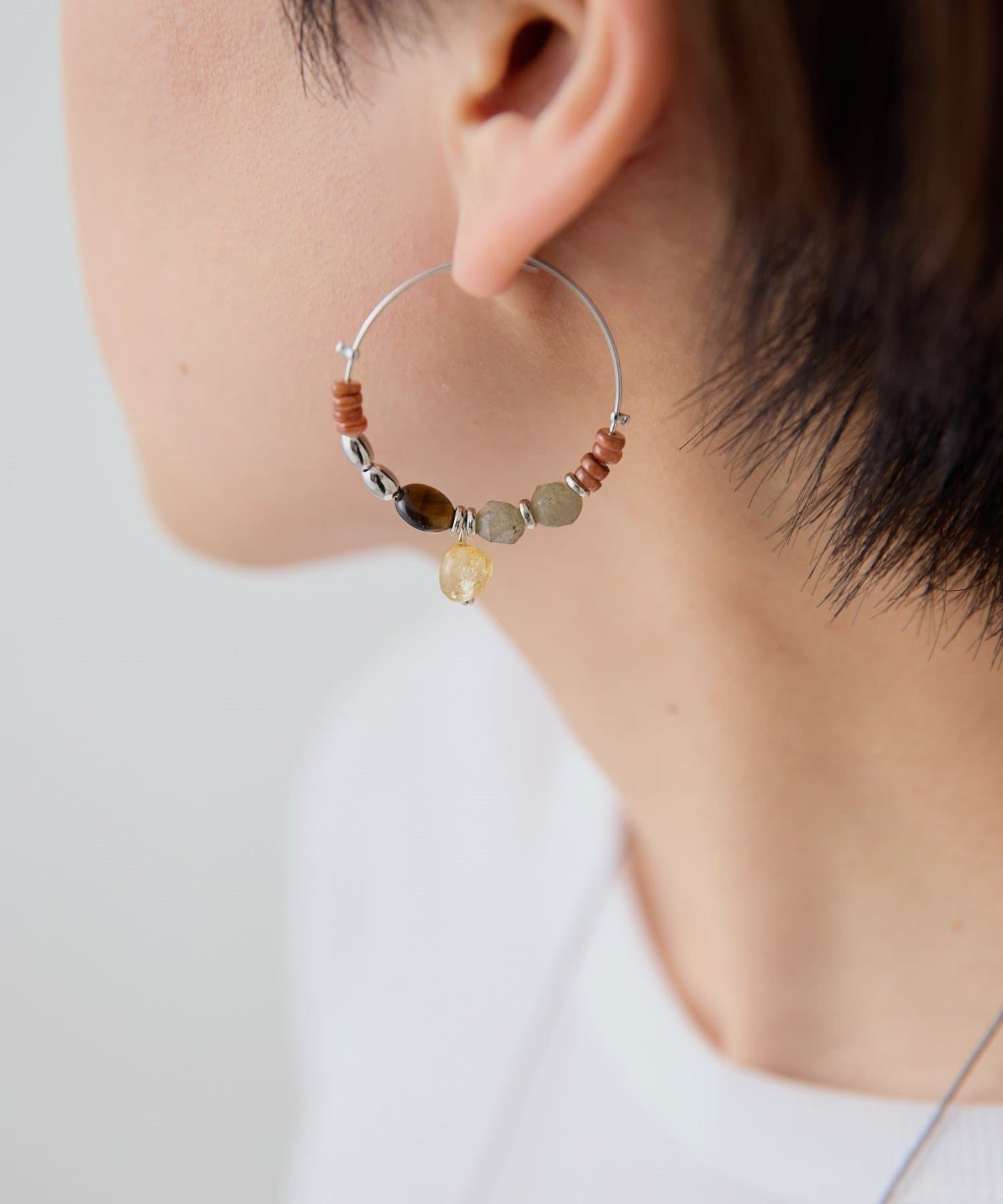 ear PAPILLONNER(イア パピヨネ) ワントーンフープピアス