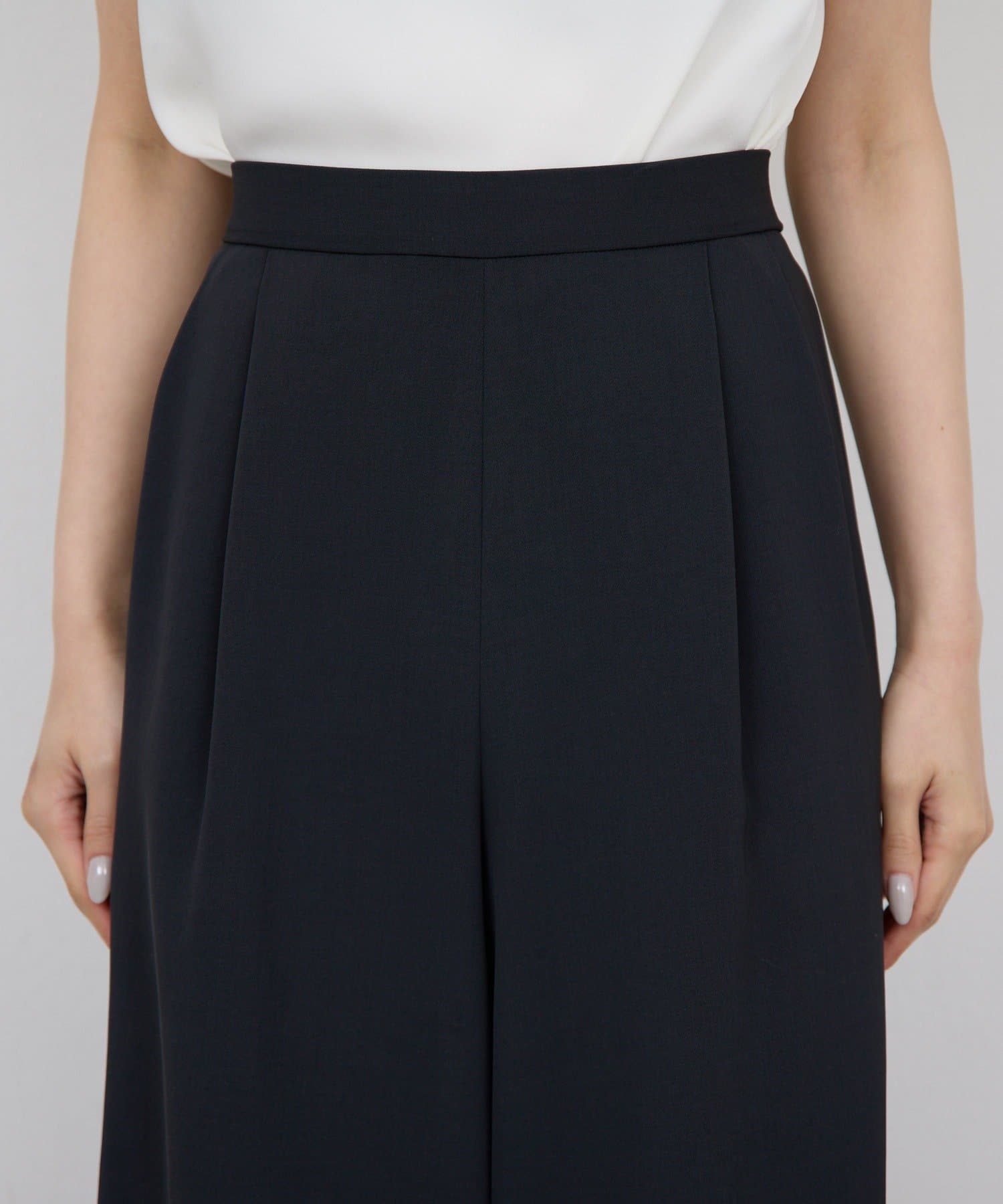 GALLARDAGALANTE(ガリャルダガランテ) 【4/29(水)10:30 予約開始】【きちんと感×美脚】タックイージーパンツ