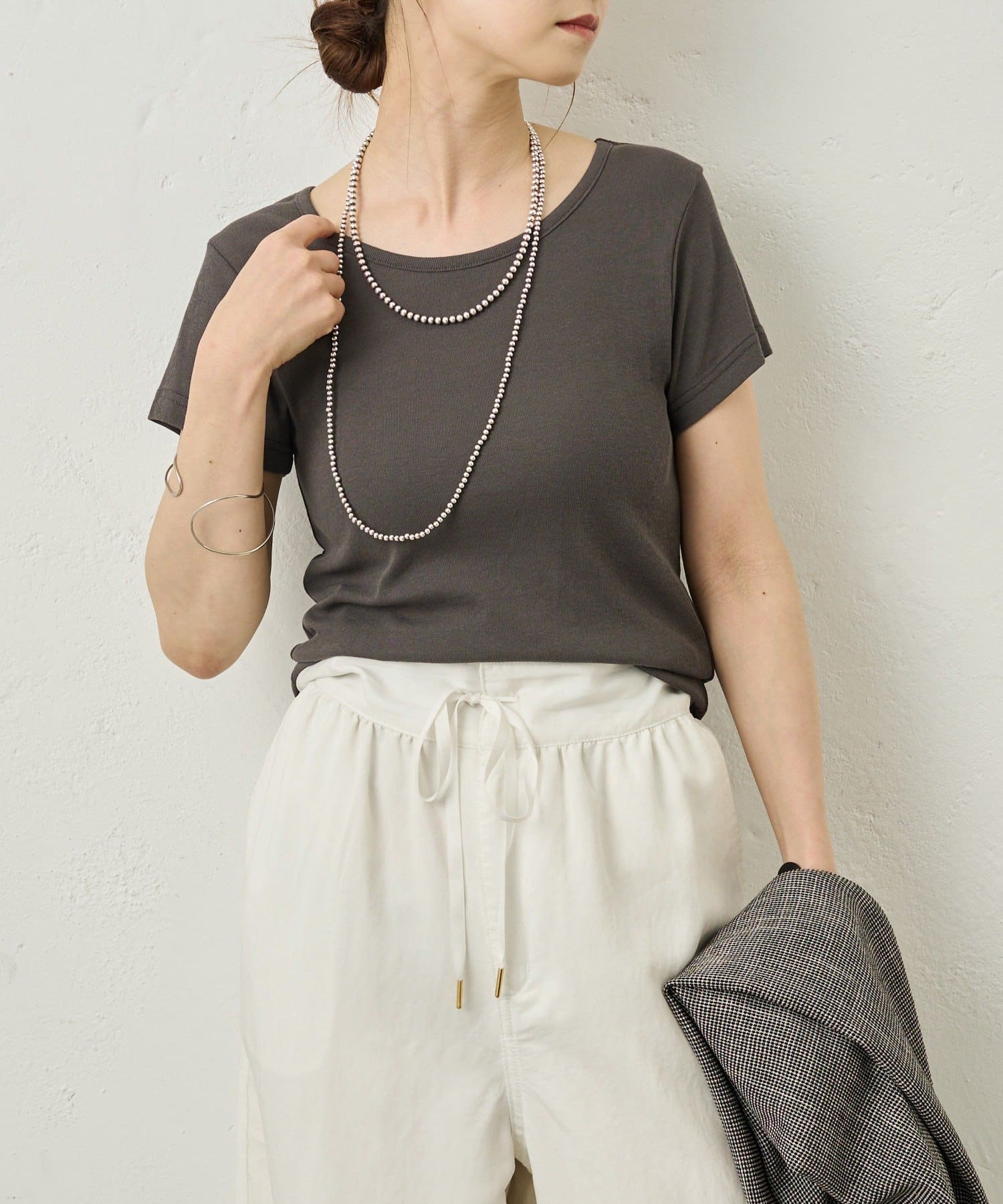 Omekashi(オメカシ) スパンテレコ半袖Tシャツ