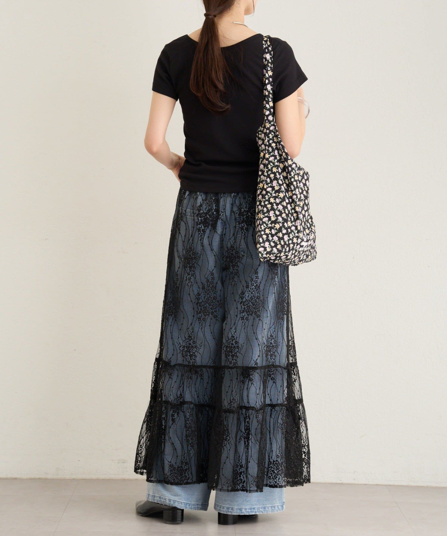 Omekashi(オメカシ) スパンテレコ半袖Tシャツ