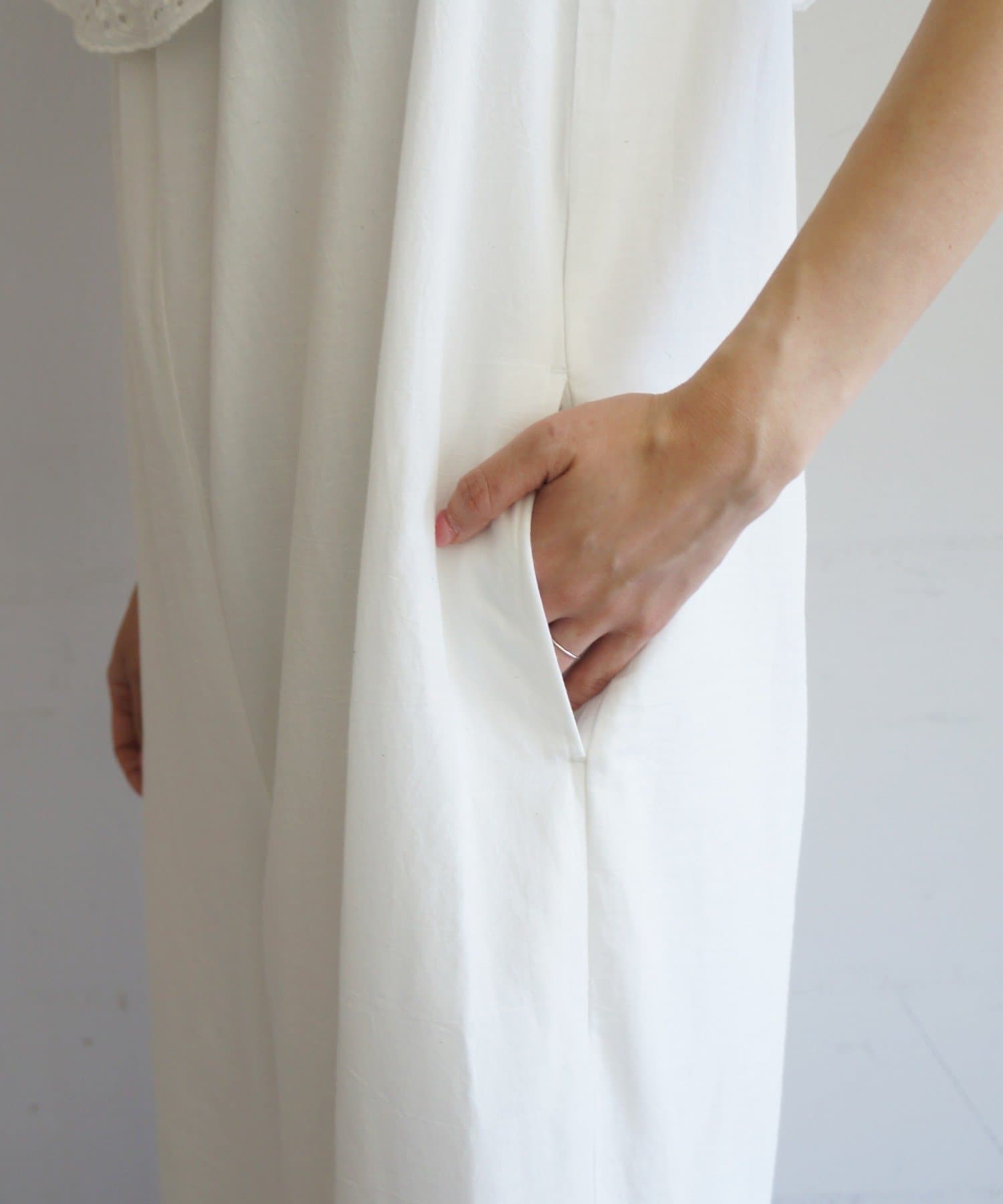 LOUNGEDRESS(ラウンジドレス) コットンレースオールインワン