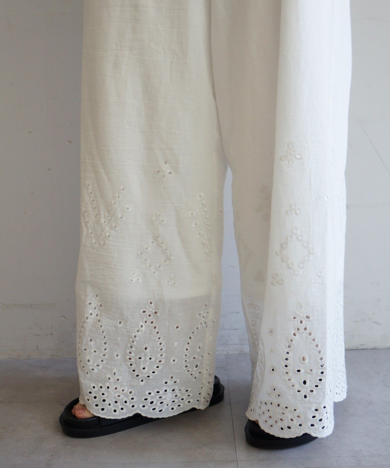 LOUNGEDRESS(ラウンジドレス) コットンレースオールインワン