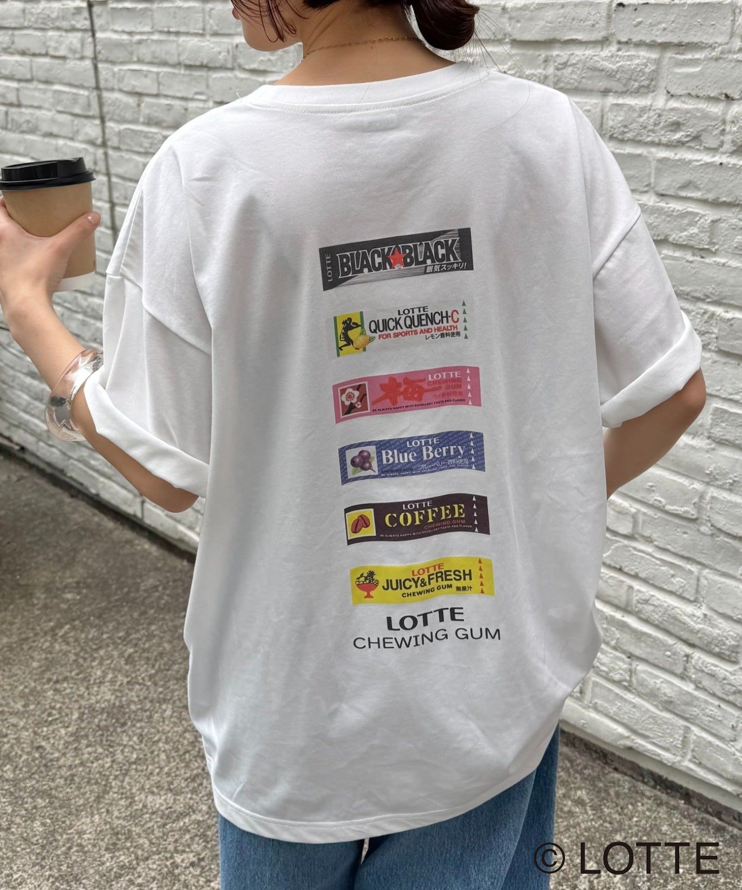 CIAOPANIC TYPY(チャオパニックティピー) 【TYPY×LOTTE板ガム】持続冷感バックロゴ板ガム集合ポケットTEE