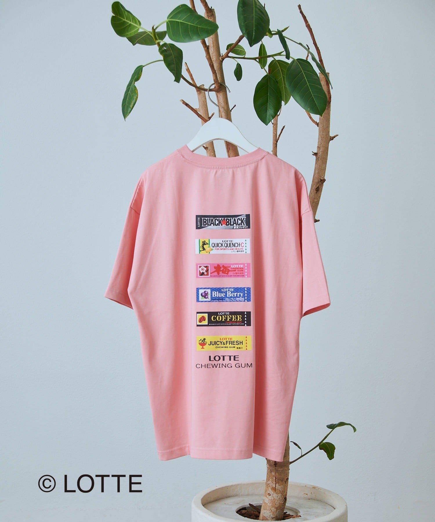 CIAOPANIC TYPY(チャオパニックティピー) 【TYPY×LOTTE板ガム】持続冷感バックロゴ板ガム集合ポケットTEE