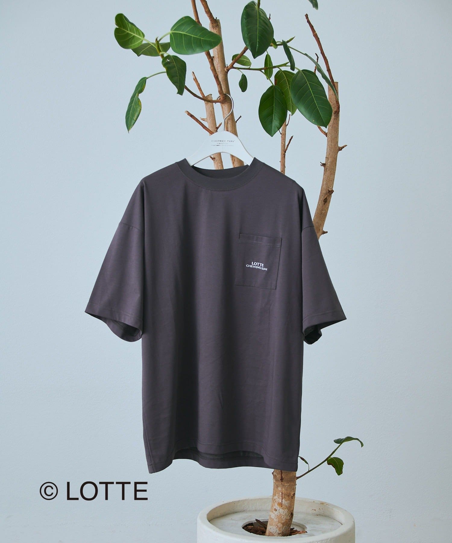 CIAOPANIC TYPY(チャオパニックティピー) 【TYPY×LOTTE板ガム】持続冷感バックロゴ板ガム集合ポケットTEE