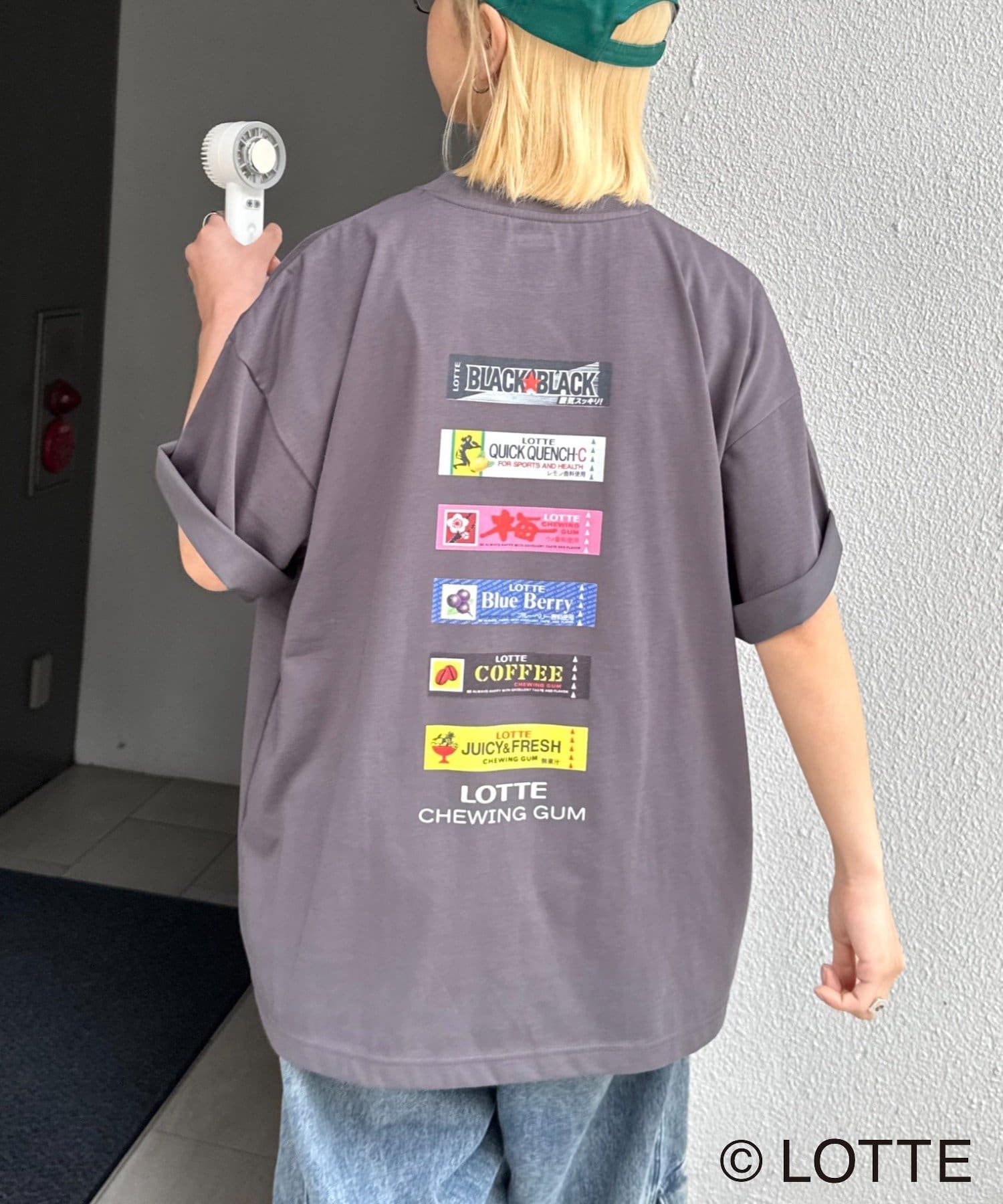 CIAOPANIC TYPY(チャオパニックティピー) 【TYPY×LOTTE板ガム】持続冷感バックロゴ板ガム集合ポケットTEE