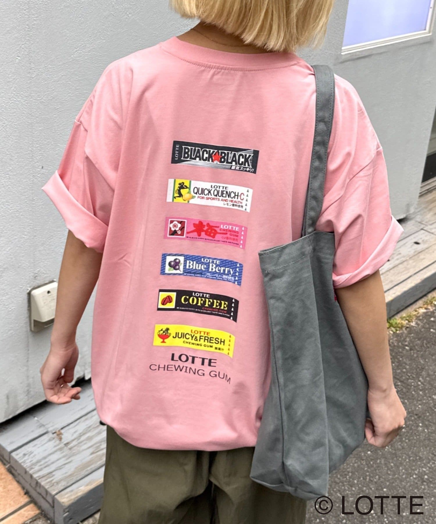 CIAOPANIC TYPY(チャオパニックティピー) 【TYPY×LOTTE板ガム】持続冷感バックロゴ板ガム集合ポケットTEE