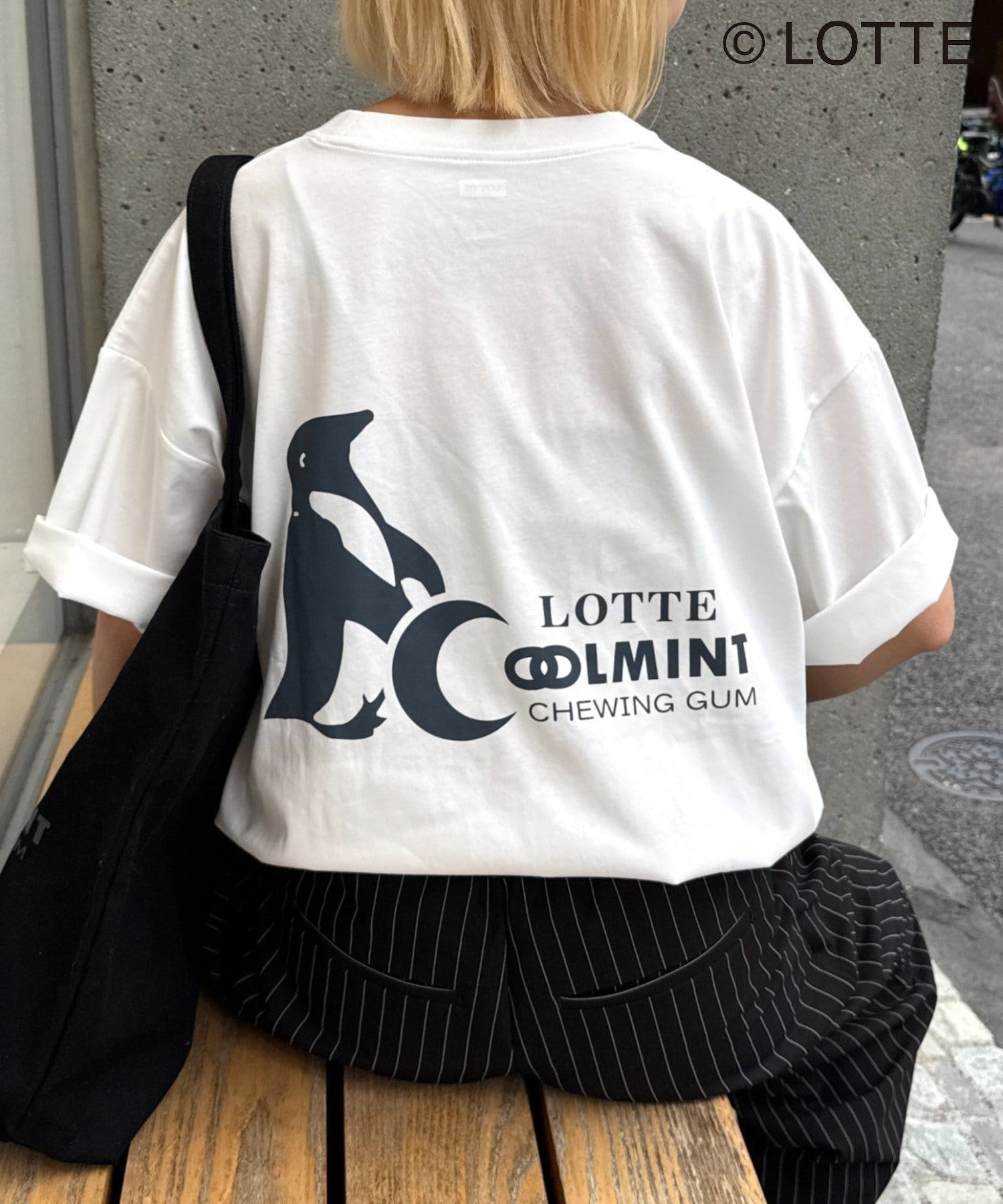 CIAOPANIC TYPY(チャオパニックティピー) 【TYPY×LOTTE板ガム】持続冷感バックロゴクールミントポケットTEE