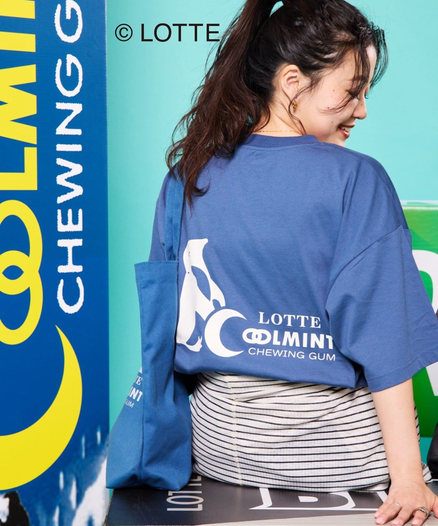 CIAOPANIC TYPY(チャオパニックティピー) 【TYPY×LOTTE板ガム】持続冷感バックロゴクールミントポケットTEE