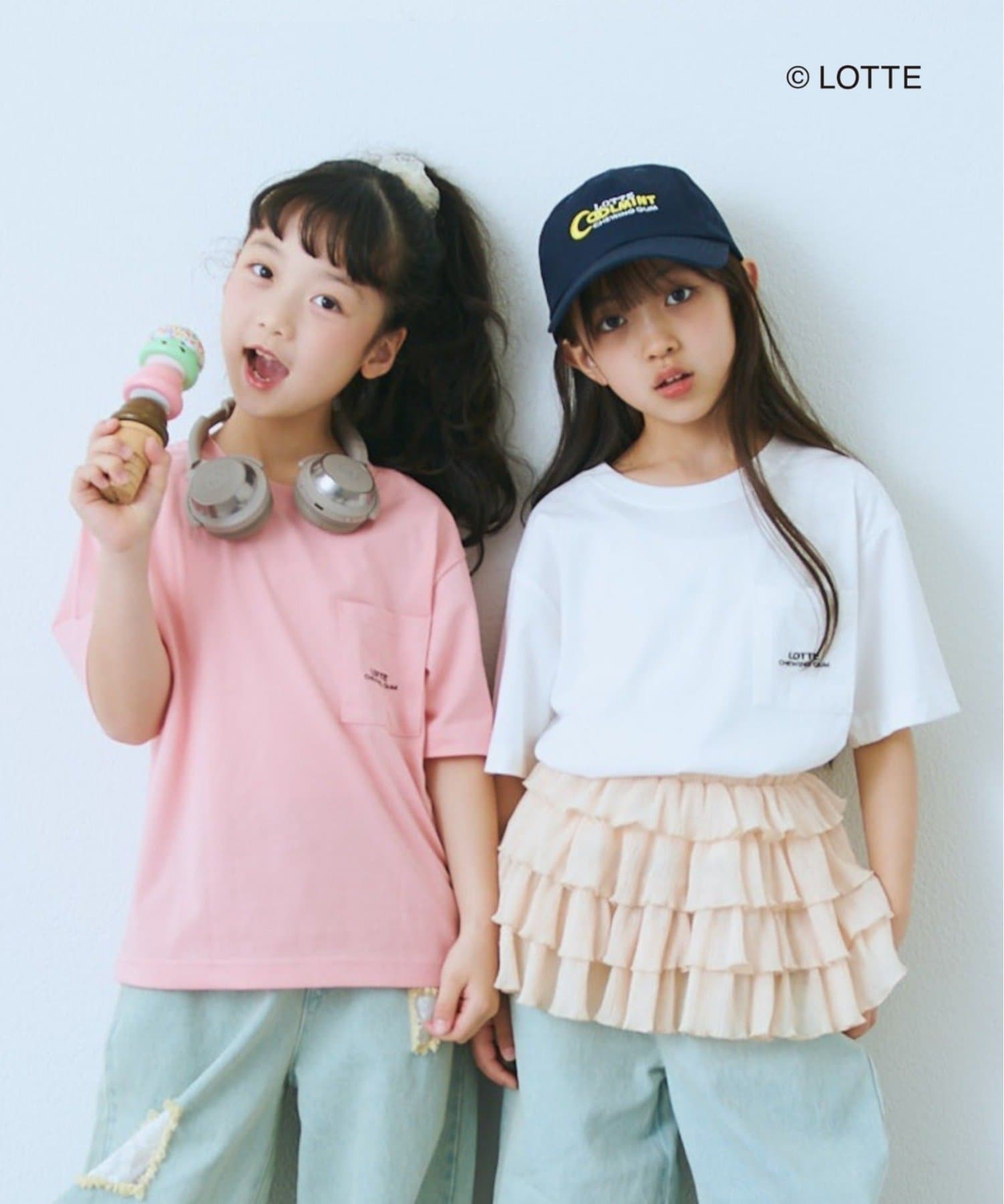 CIAOPANIC TYPY(チャオパニックティピー) 【KIDS】【TYPY×LOTTE板ガム】持続冷感バックロゴ板ガム集合TEE