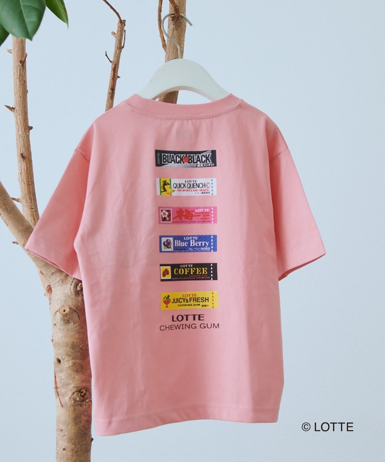 CIAOPANIC TYPY(チャオパニックティピー) 【KIDS】【TYPY×LOTTE板ガム】持続冷感バックロゴ板ガム集合TEE