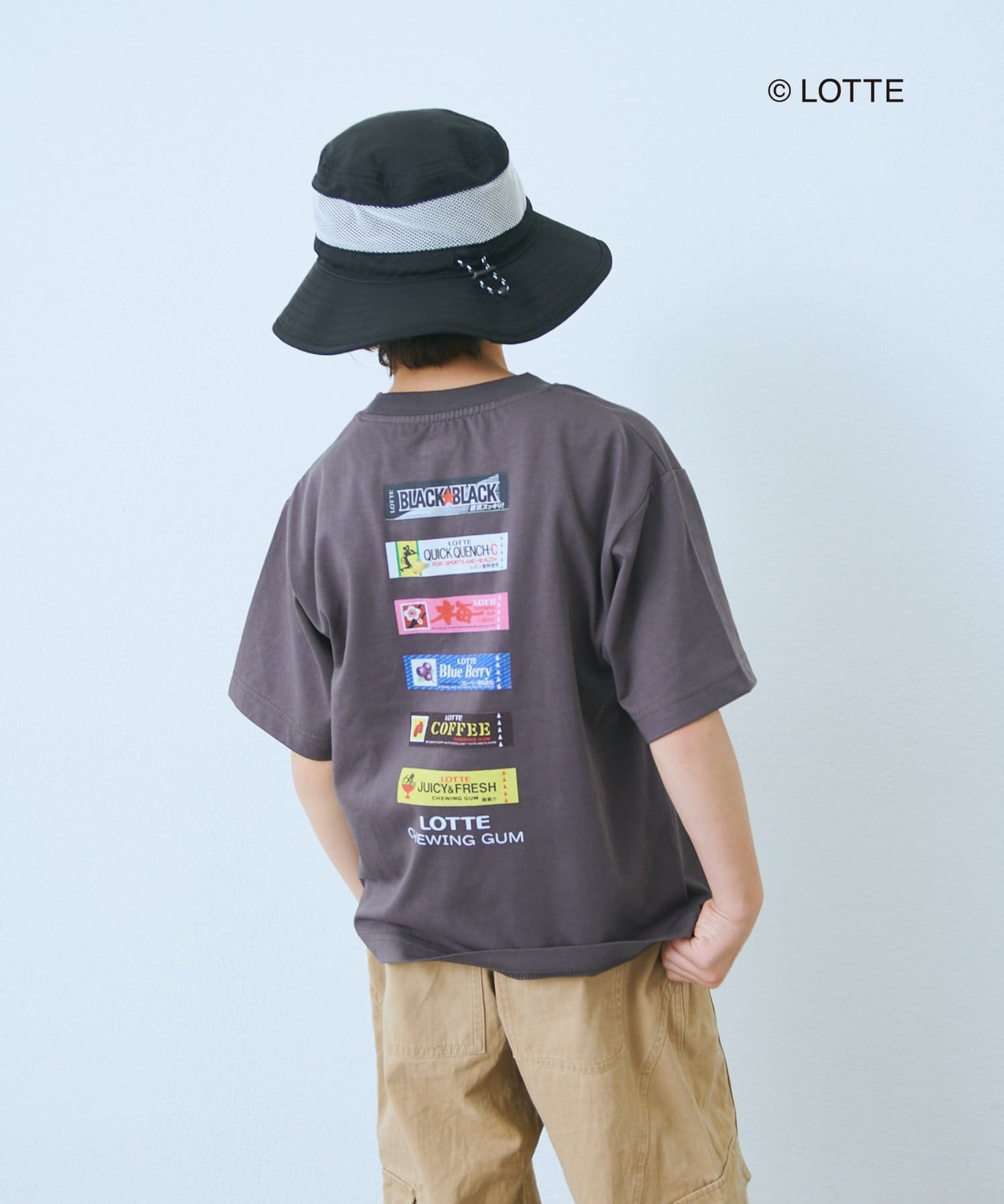 CIAOPANIC TYPY(チャオパニックティピー) 【KIDS】【TYPY×LOTTE板ガム】持続冷感バックロゴ板ガム集合TEE