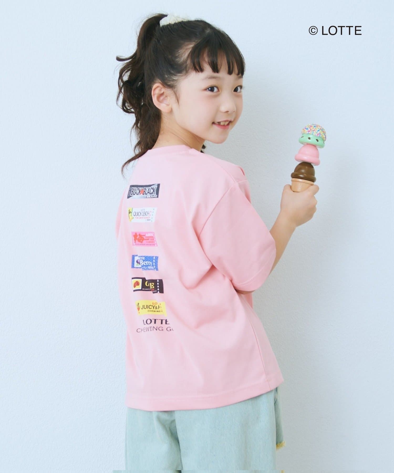 CIAOPANIC TYPY(チャオパニックティピー) 【KIDS】【TYPY×LOTTE板ガム】持続冷感バックロゴ板ガム集合TEE