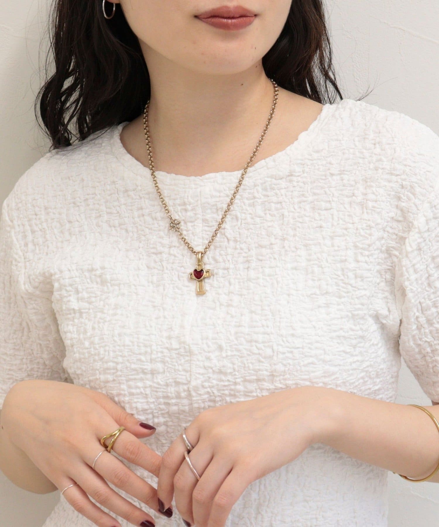 FREDY & GLOSTER(フレディ アンド グロスター) アンティーク調ハートネックレス