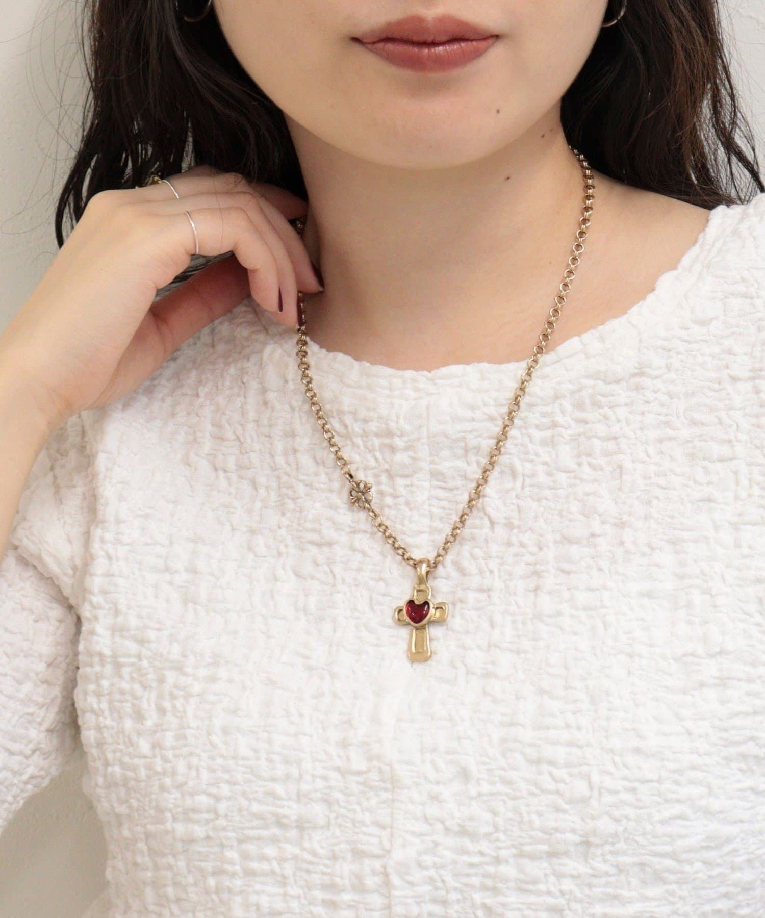 FREDY & GLOSTER(フレディ アンド グロスター) アンティーク調ハートネックレス