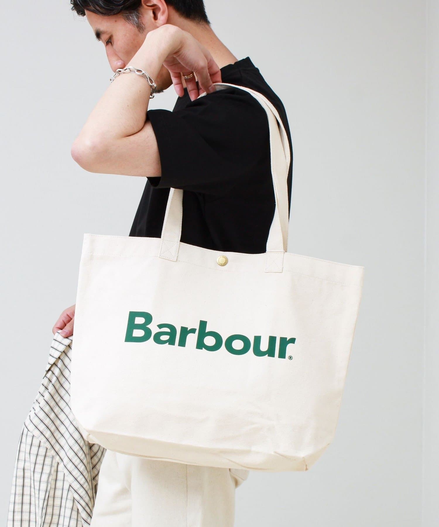 FREDY & GLOSTER(フレディ アンド グロスター) 【BARBOUR/バブアー】LOGO TOTE BAG ロゴトートバッグ