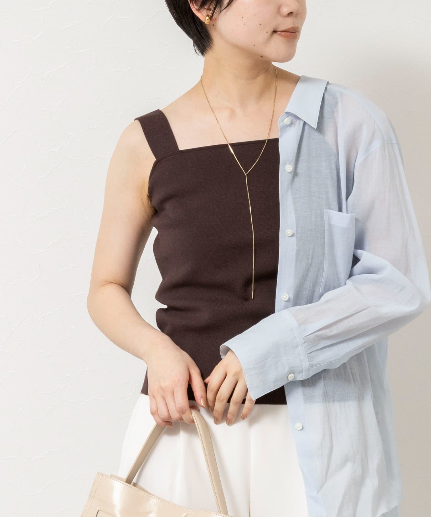 NOLLEY'S(ノーリーズ) 《手洗い可能》総針ニットキャミ