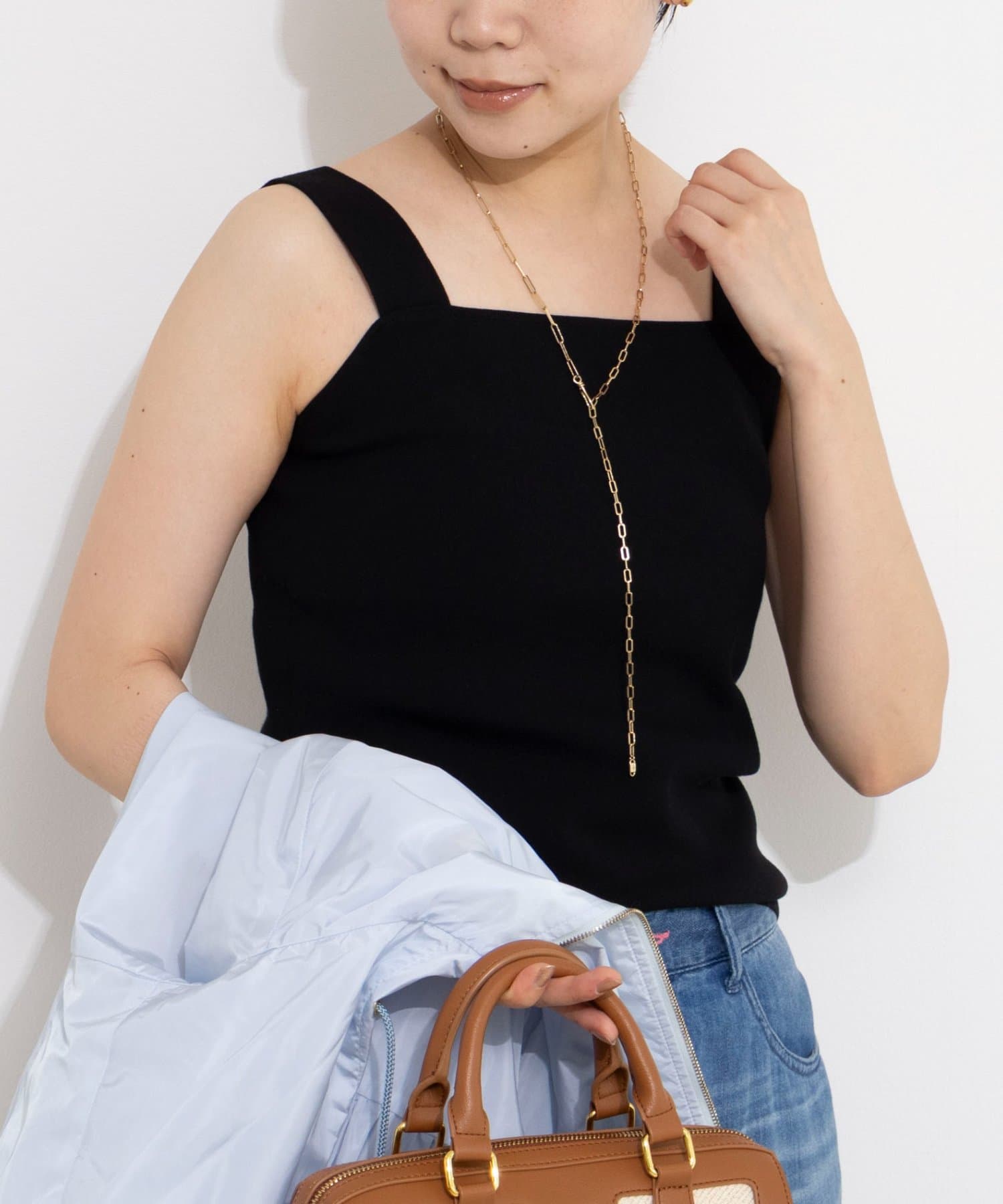 NOLLEY'S(ノーリーズ) 《手洗い可能》総針ニットキャミ