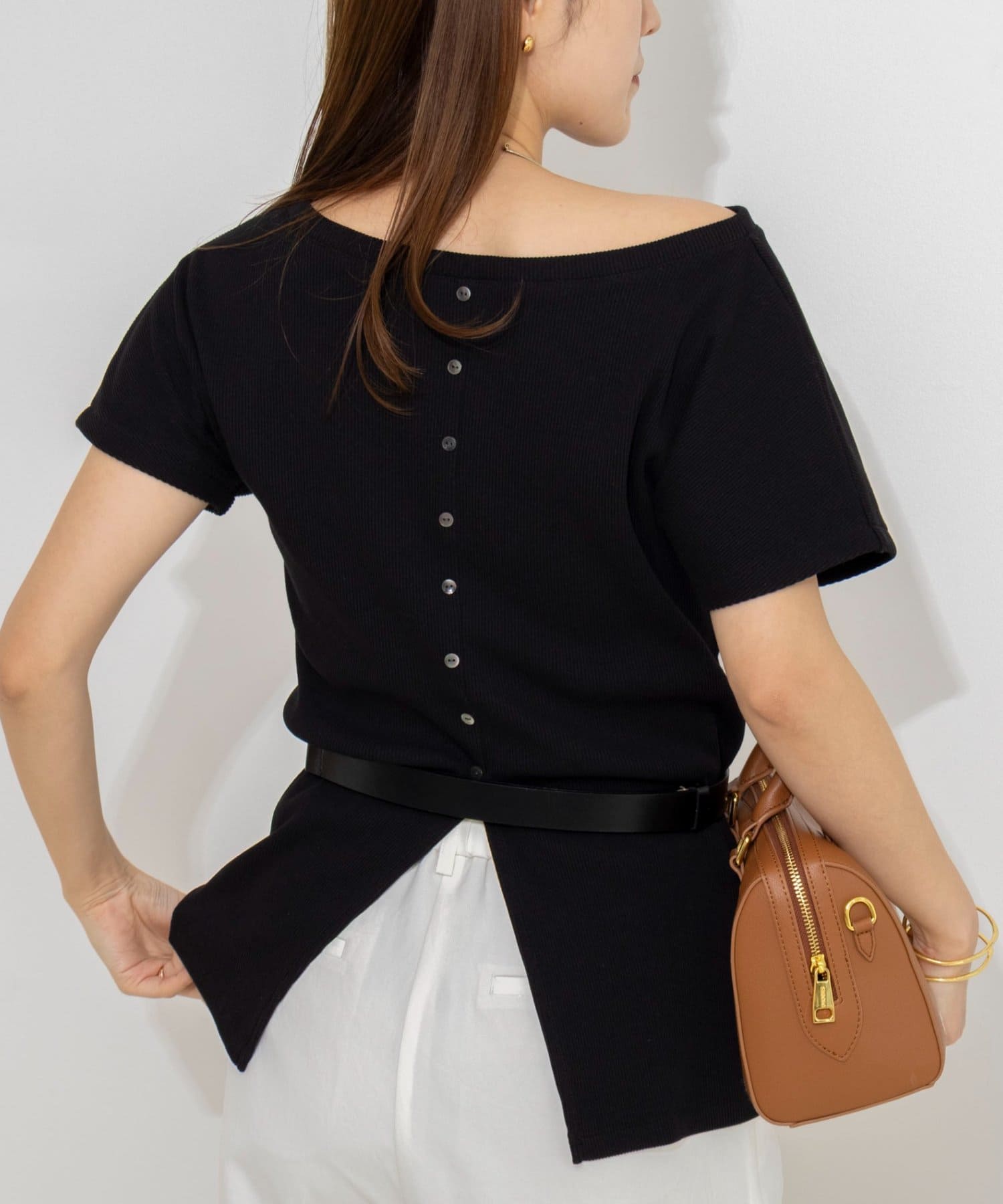 NOLLEY'S(ノーリーズ) ウォッシャブルスリット2WAYプルオーバー