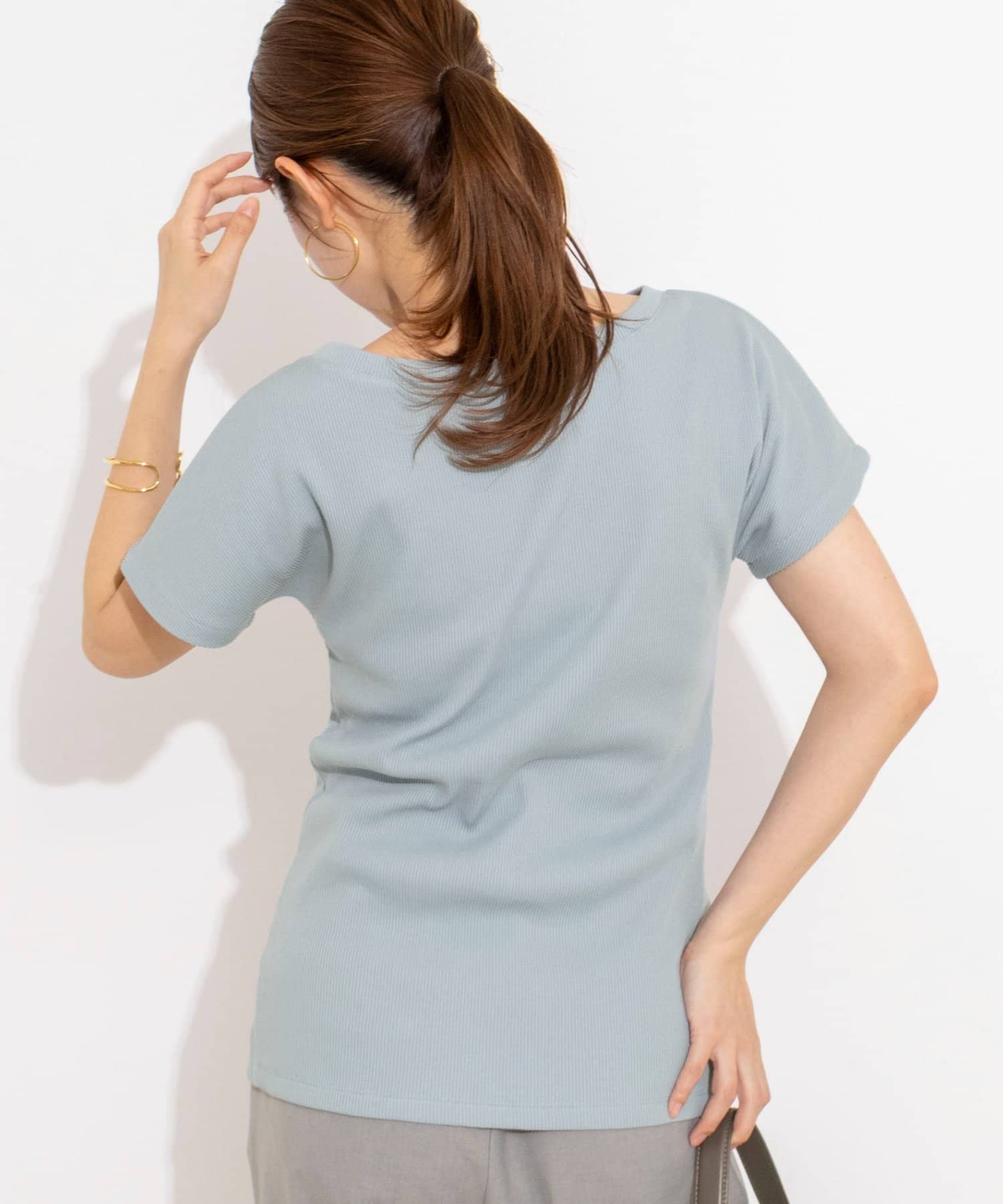 NOLLEY'S(ノーリーズ) ウォッシャブルスリット2WAYプルオーバー