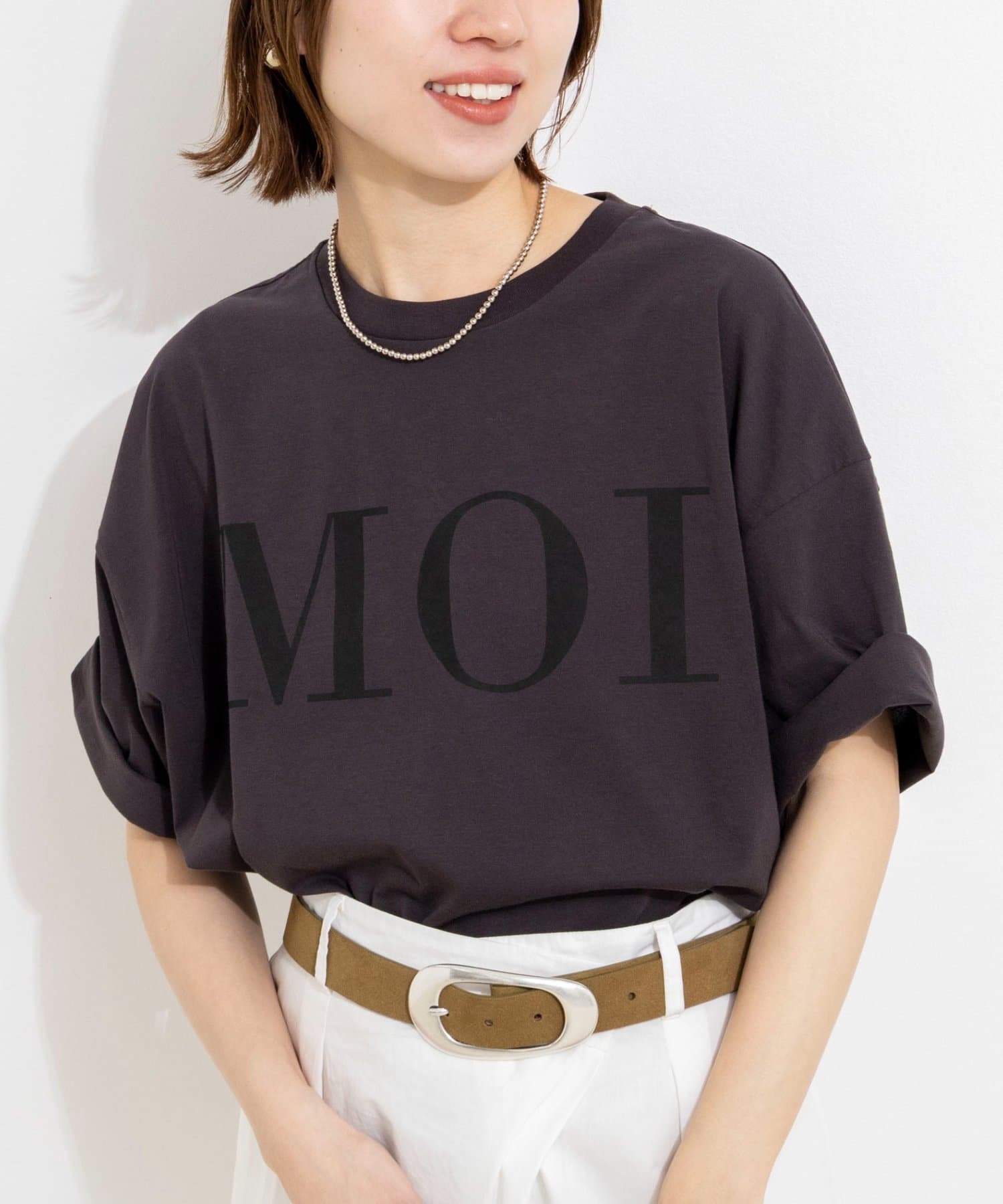 NOLLEY'S(ノーリーズ) ウォッシャブルMOI Ｔシャツ
