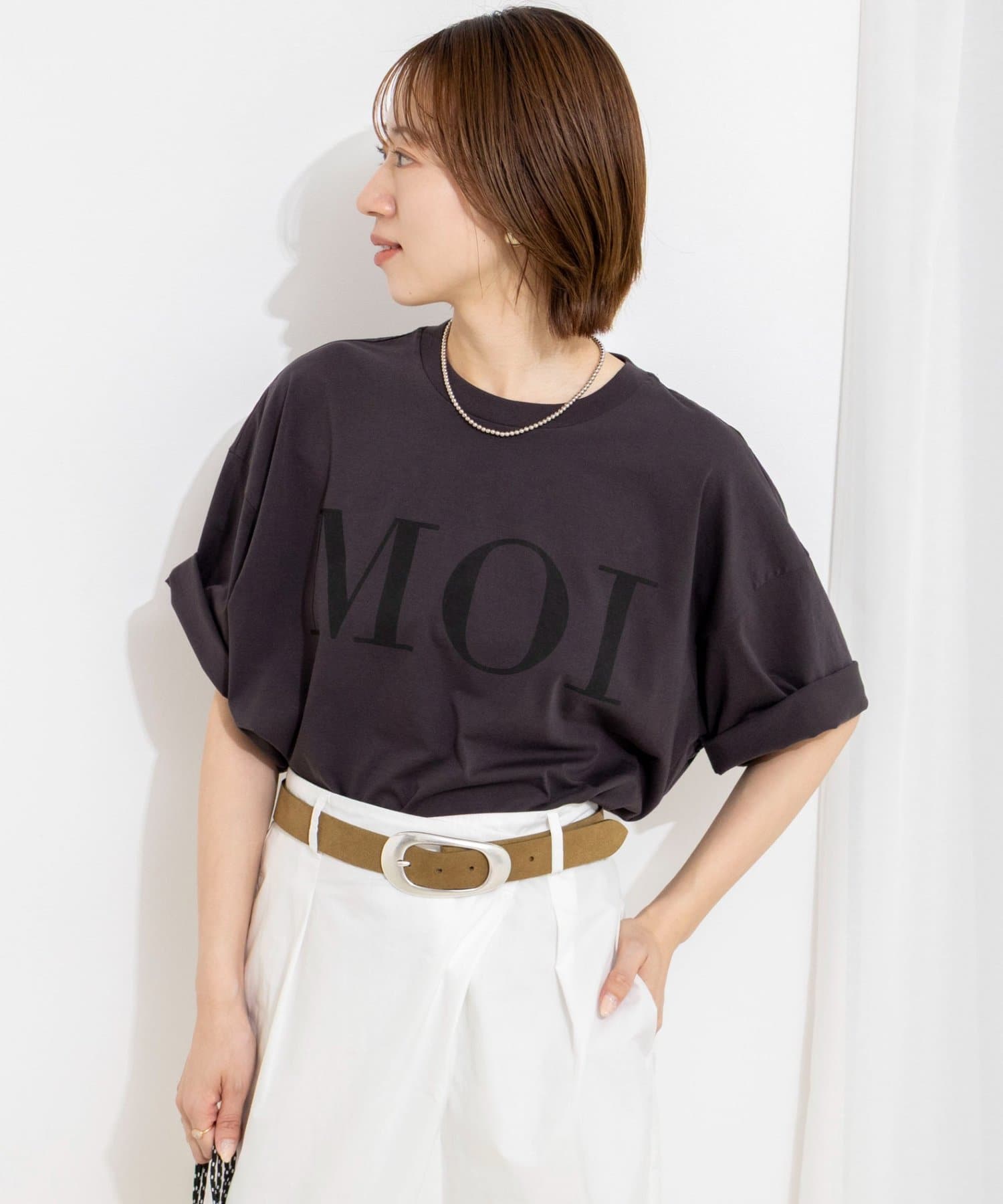 NOLLEY'S(ノーリーズ) ウォッシャブルMOI Ｔシャツ
