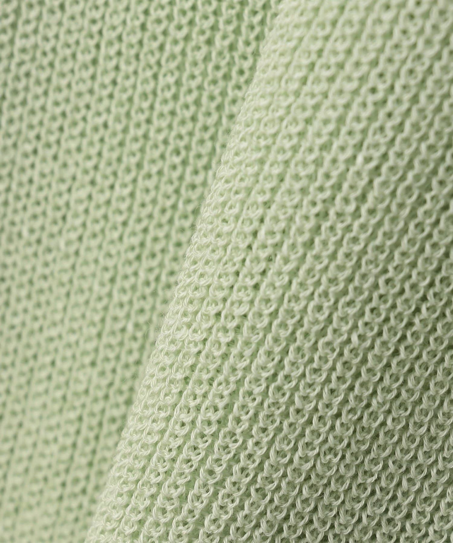 NOLLEY'S(ノーリーズ) 《手洗い可能》ペーパー混深V片畦プルオーバー