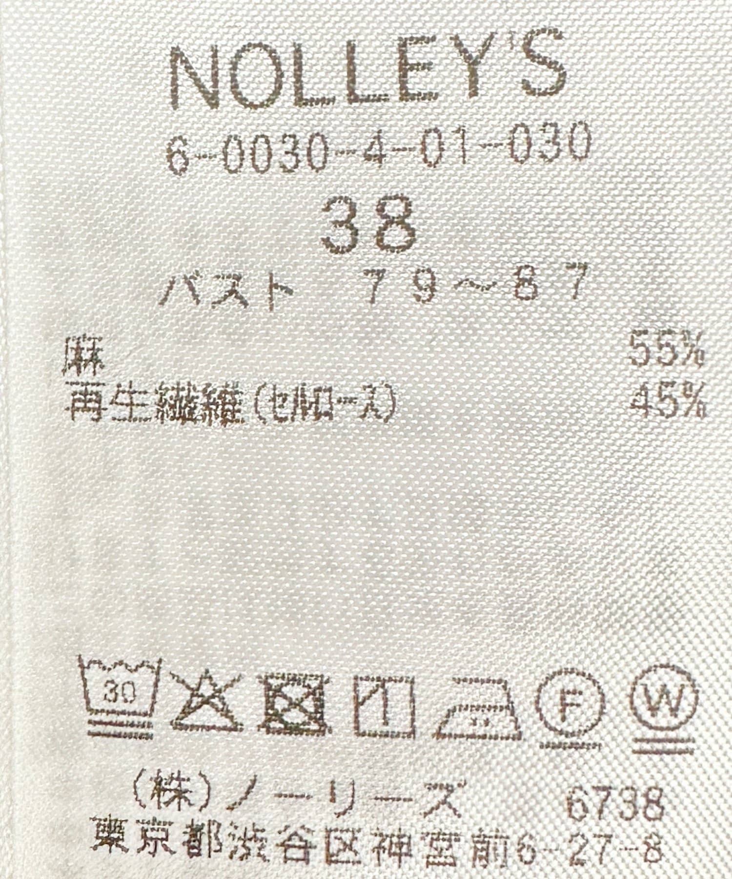 NOLLEY'S(ノーリーズ) ウォッシャブルフィブリルラミーマルチウェイシャツ